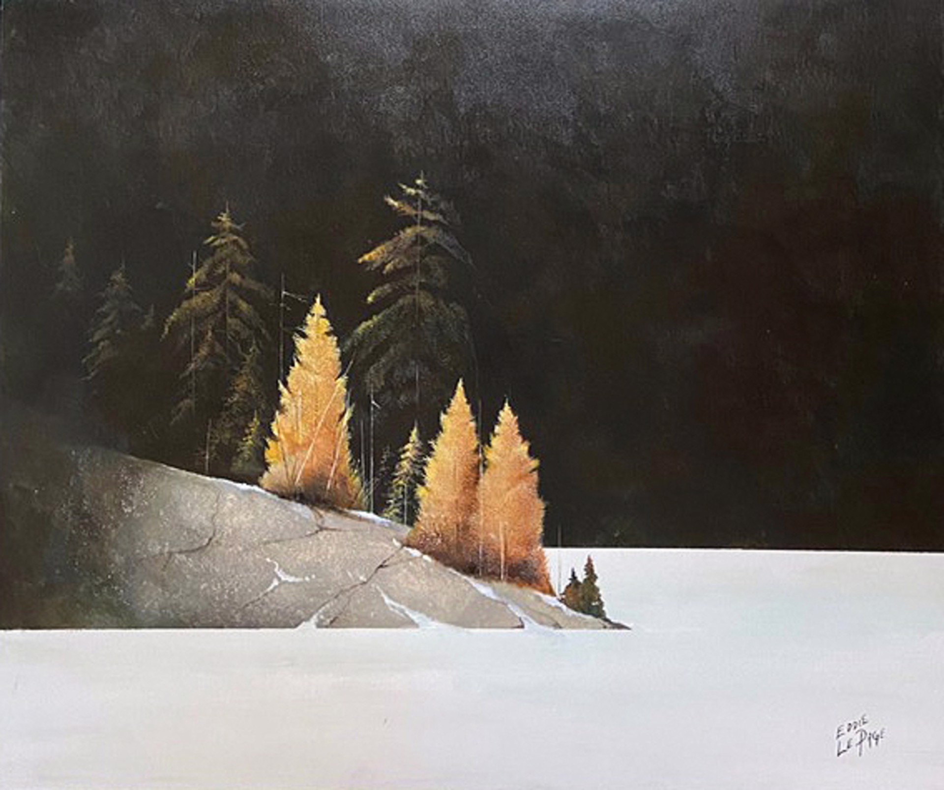 Snowy Night by Eddie LePage