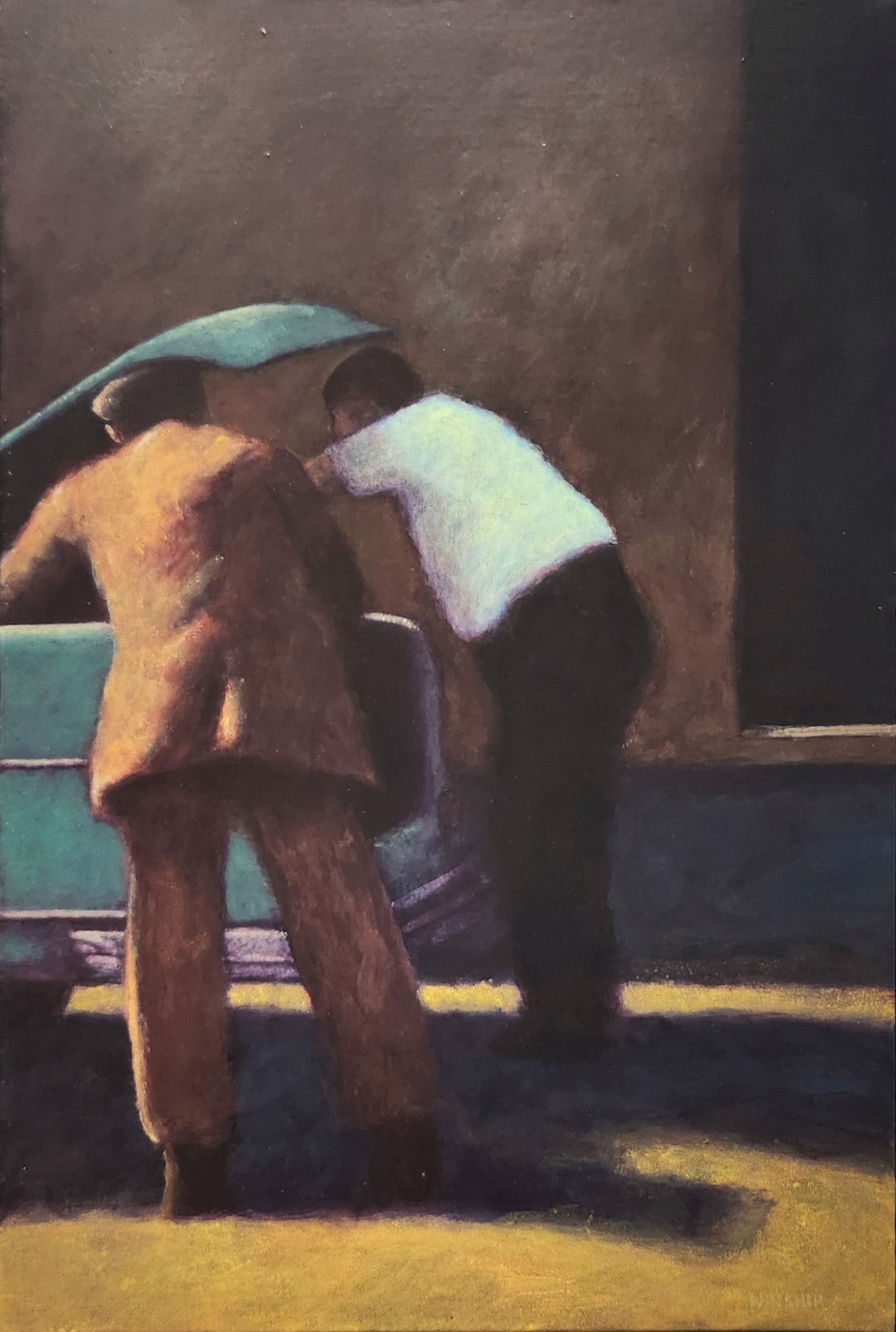 TWO MEN (CAR TRUNK) by JOHN WINSHIP