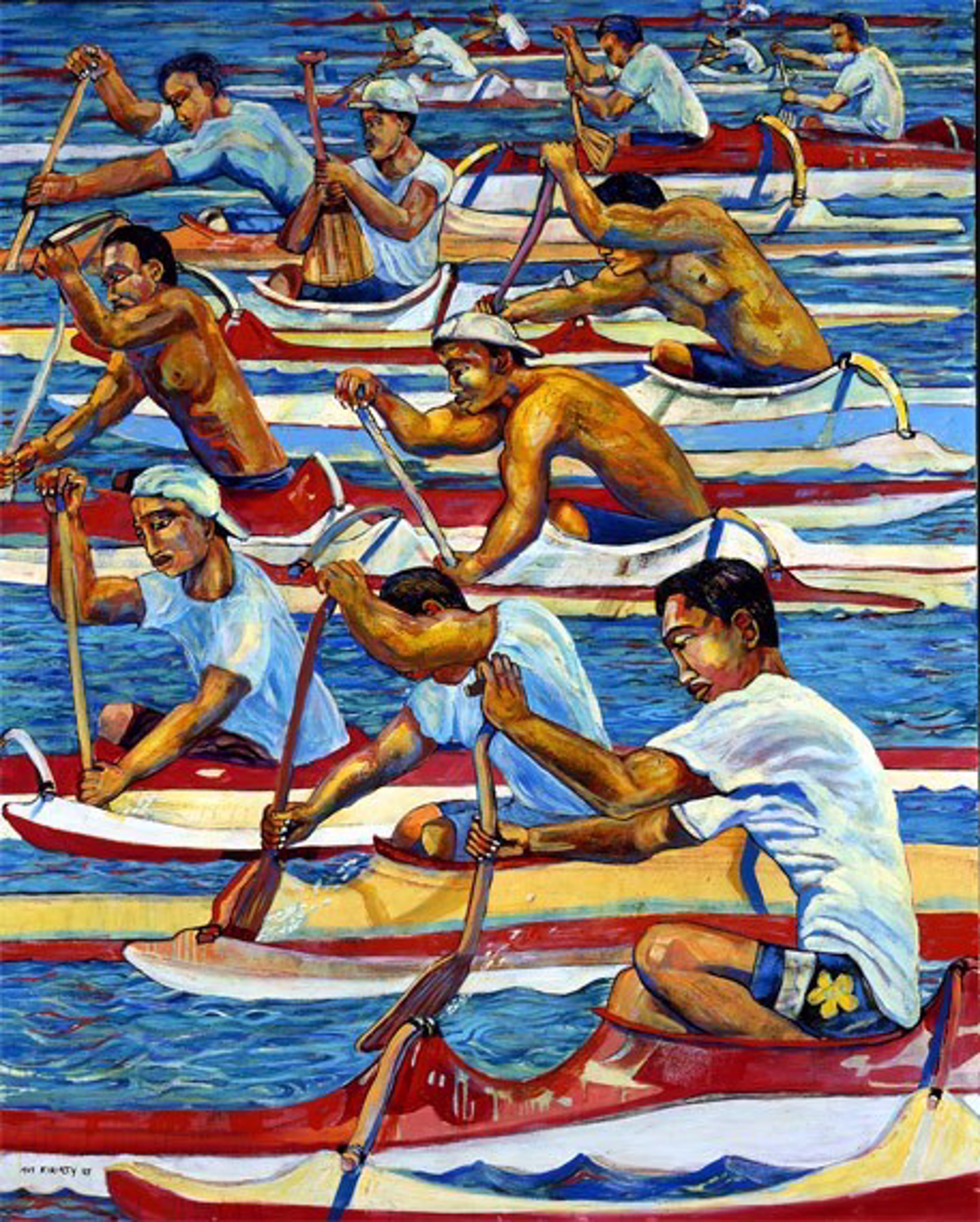 One Man Canoe Race by Avi Kiriaty