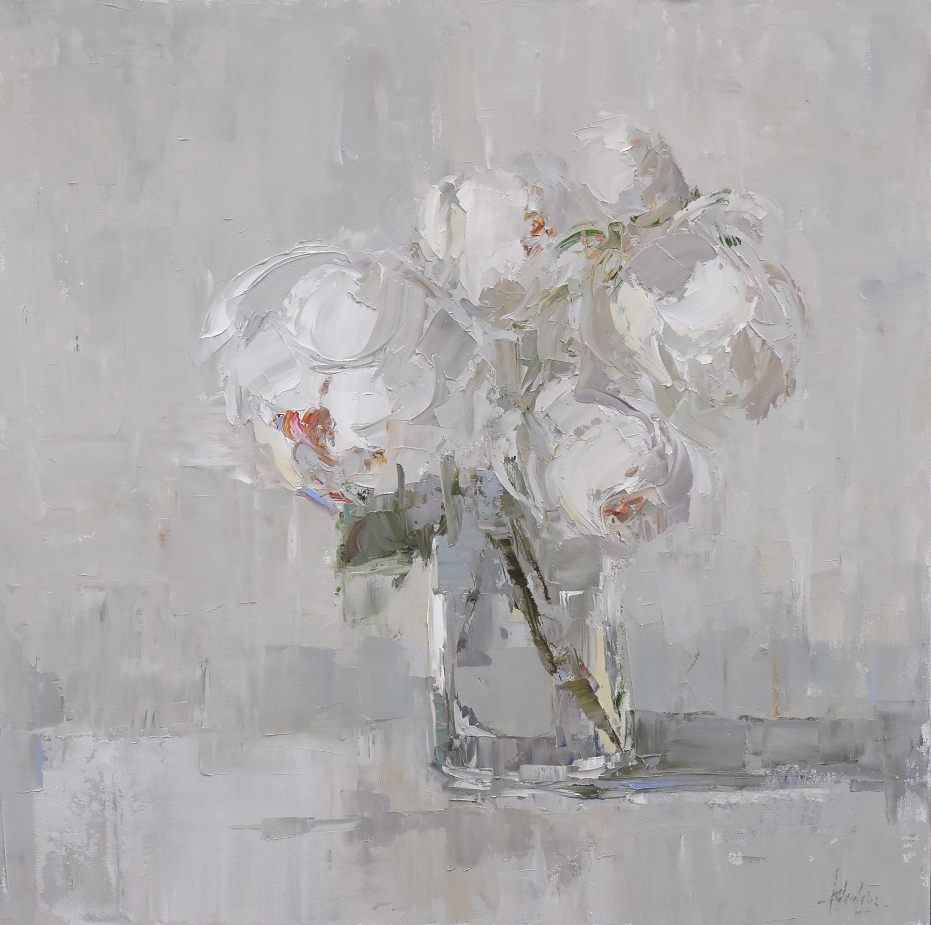 White Peonies by Barbara Flowers