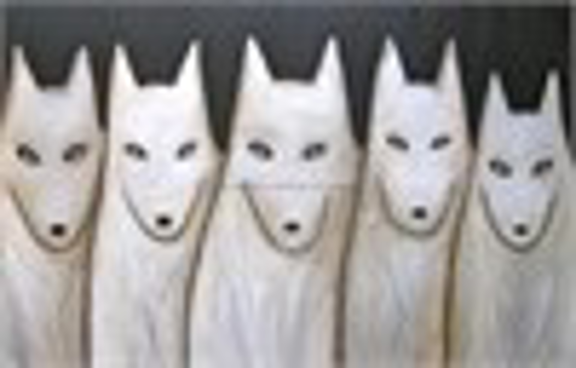 Night Sky/White Wolf Pack - LARGE Canvas $3700 by Carole LaRoche