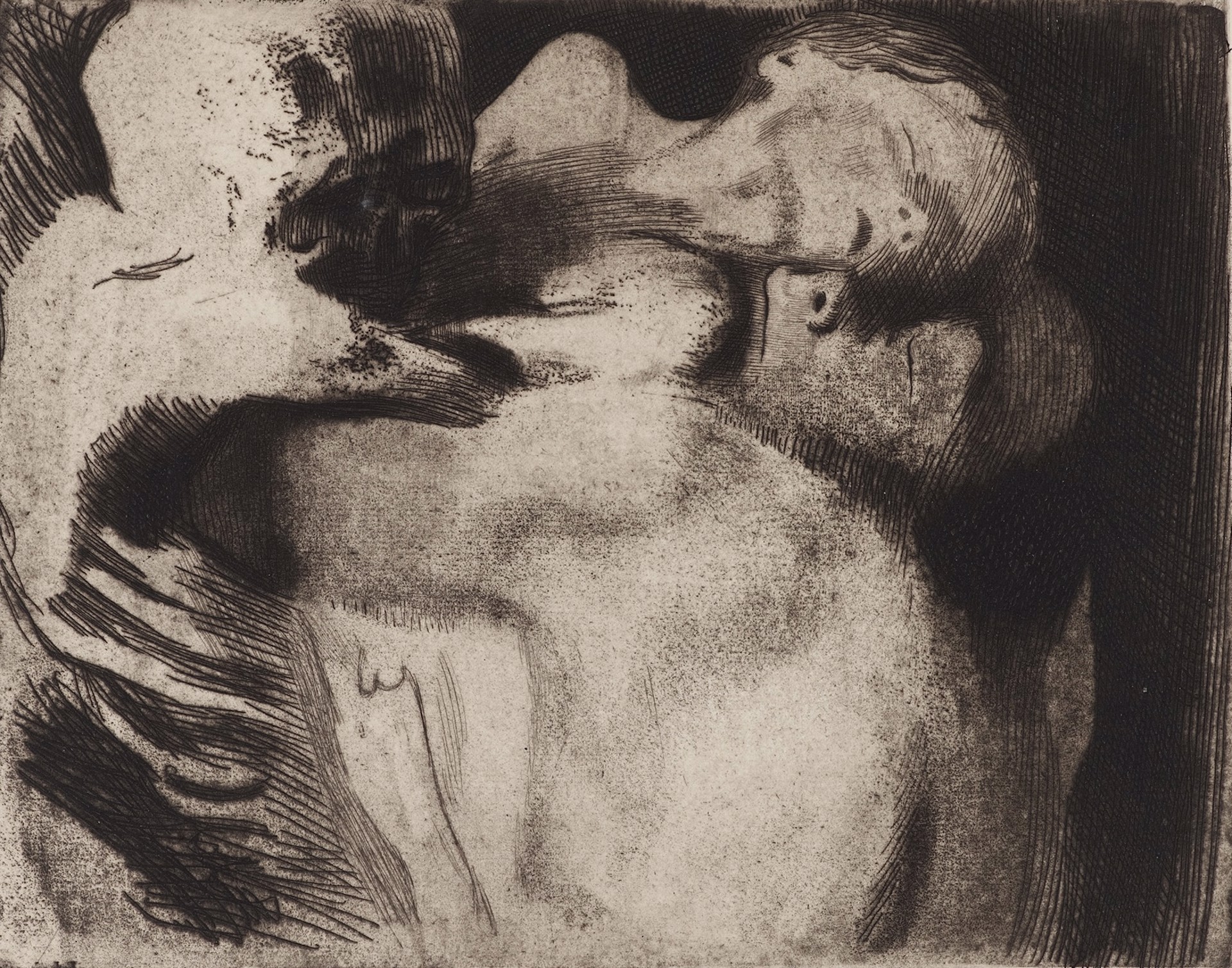 Death and Mother Struggling Over Child by Kathe Kollwitz