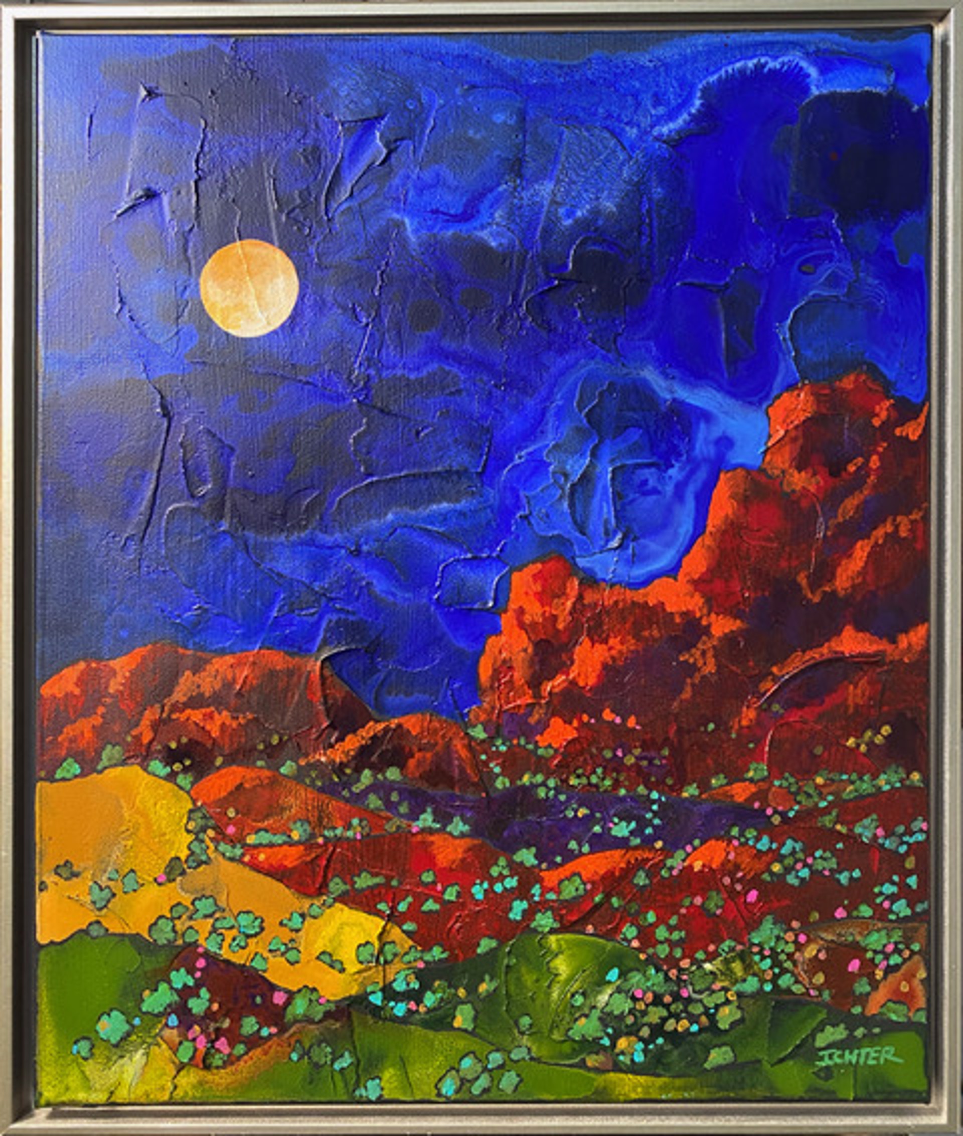 Moonrise Over Red Rocks by R. John Ichter