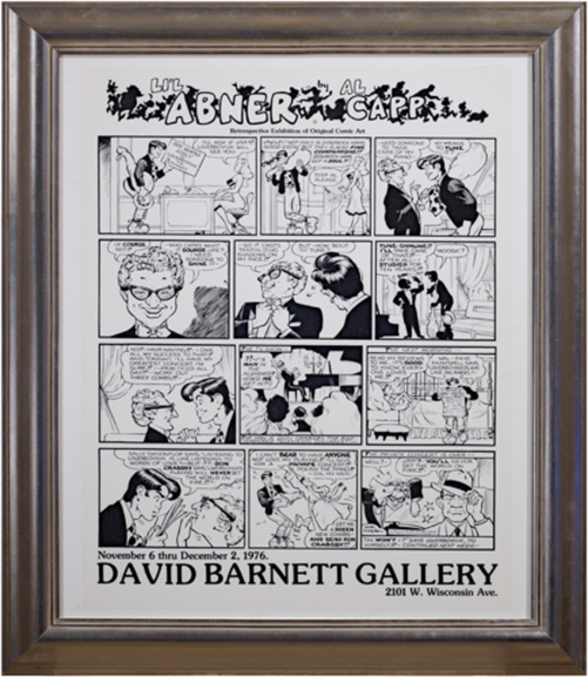 Li'l Abner - Retrospective Exhibition of Original Comic Art, David Barnett Gallery by Al Capp