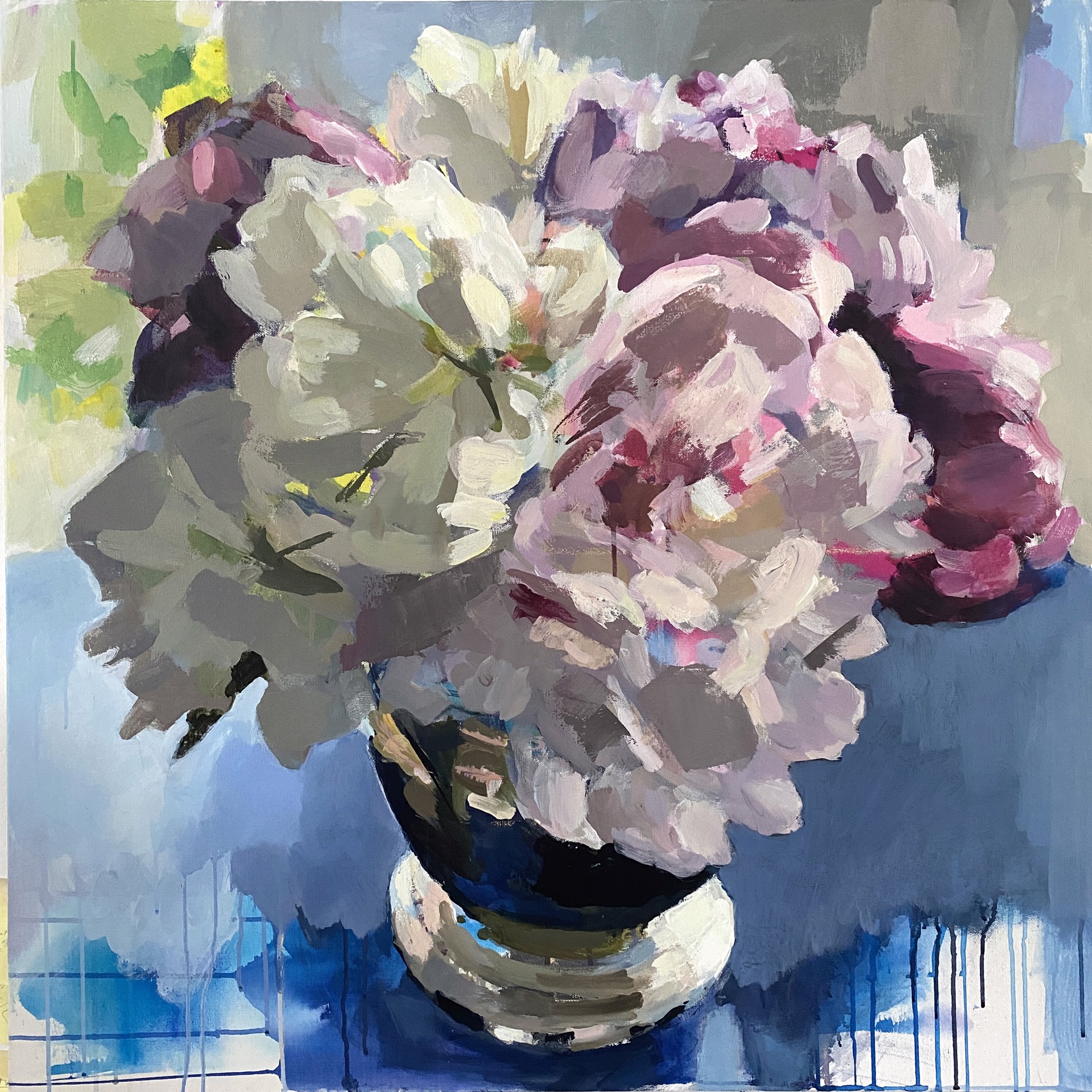 Peony Blooms by Mary Parkman