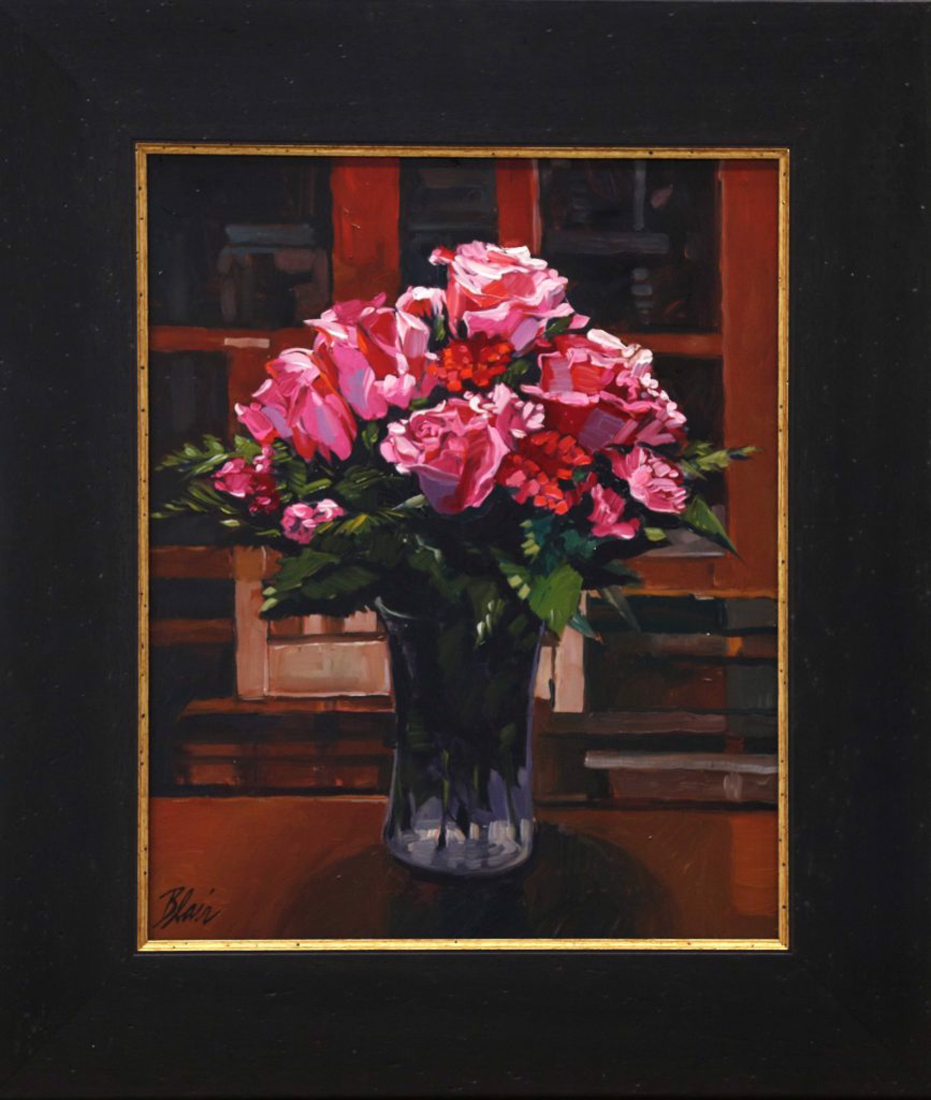 Roses - Framed by Eleanor Blair