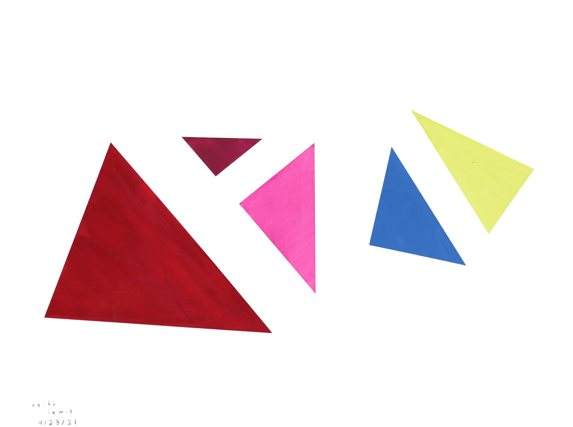 Untitled (Triangles) by Keith Lewis