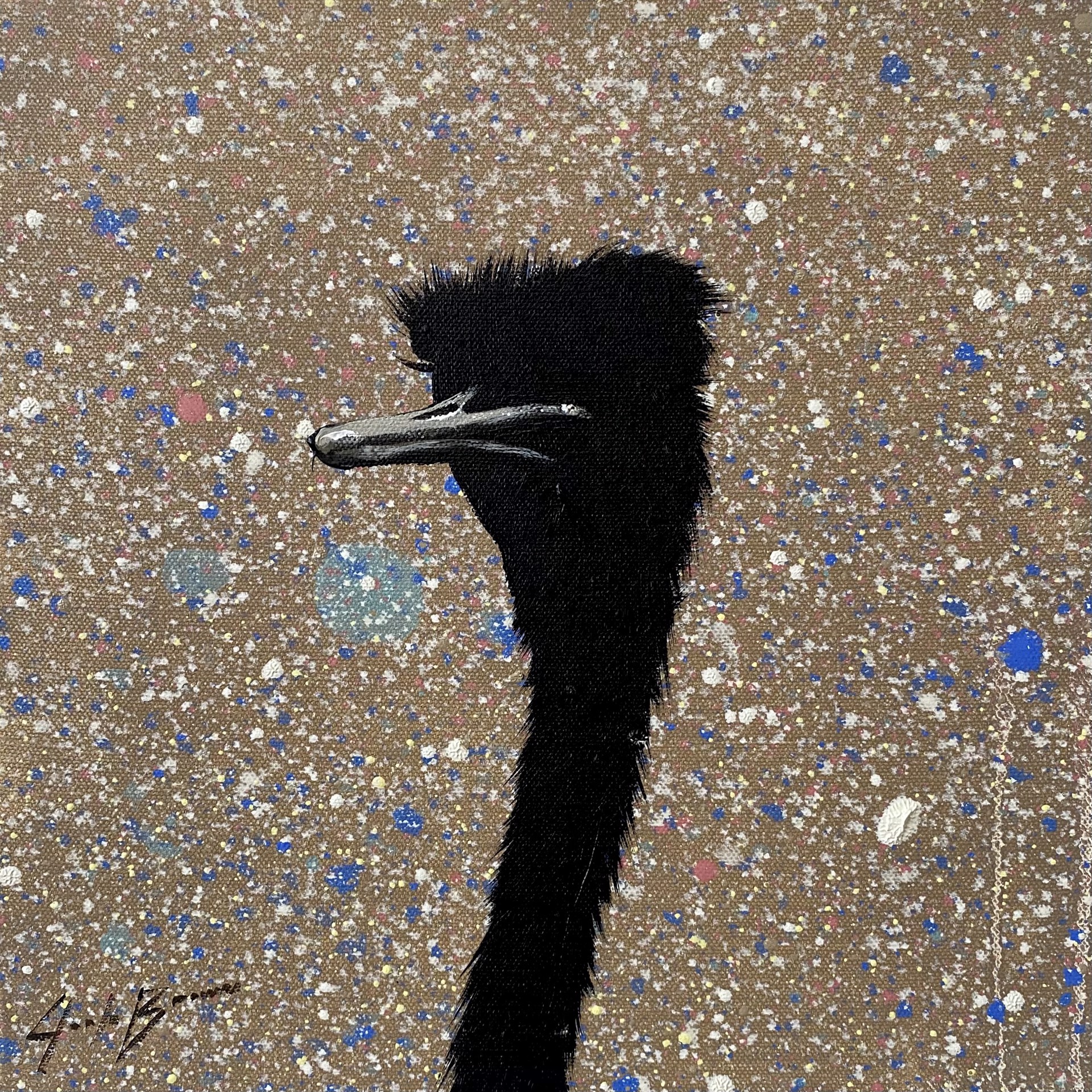 Untitled Ostrich II by Josh Brown