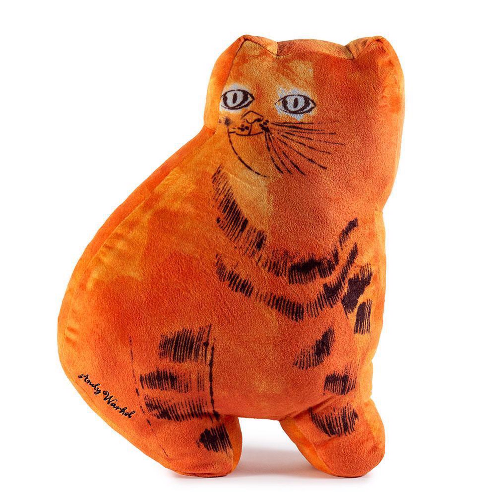 ANDY WARHOL ORANGE SAM THE CAT PLUSH PILLOW by Andy Warhol