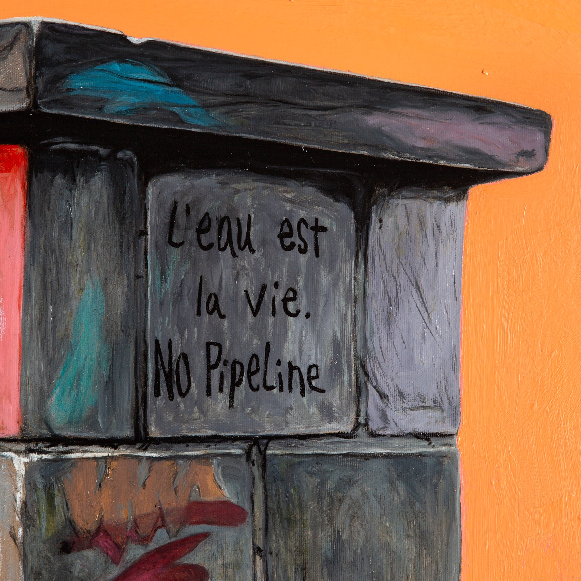 L'eau est la Vie. No Pipeline by Matthew Belval