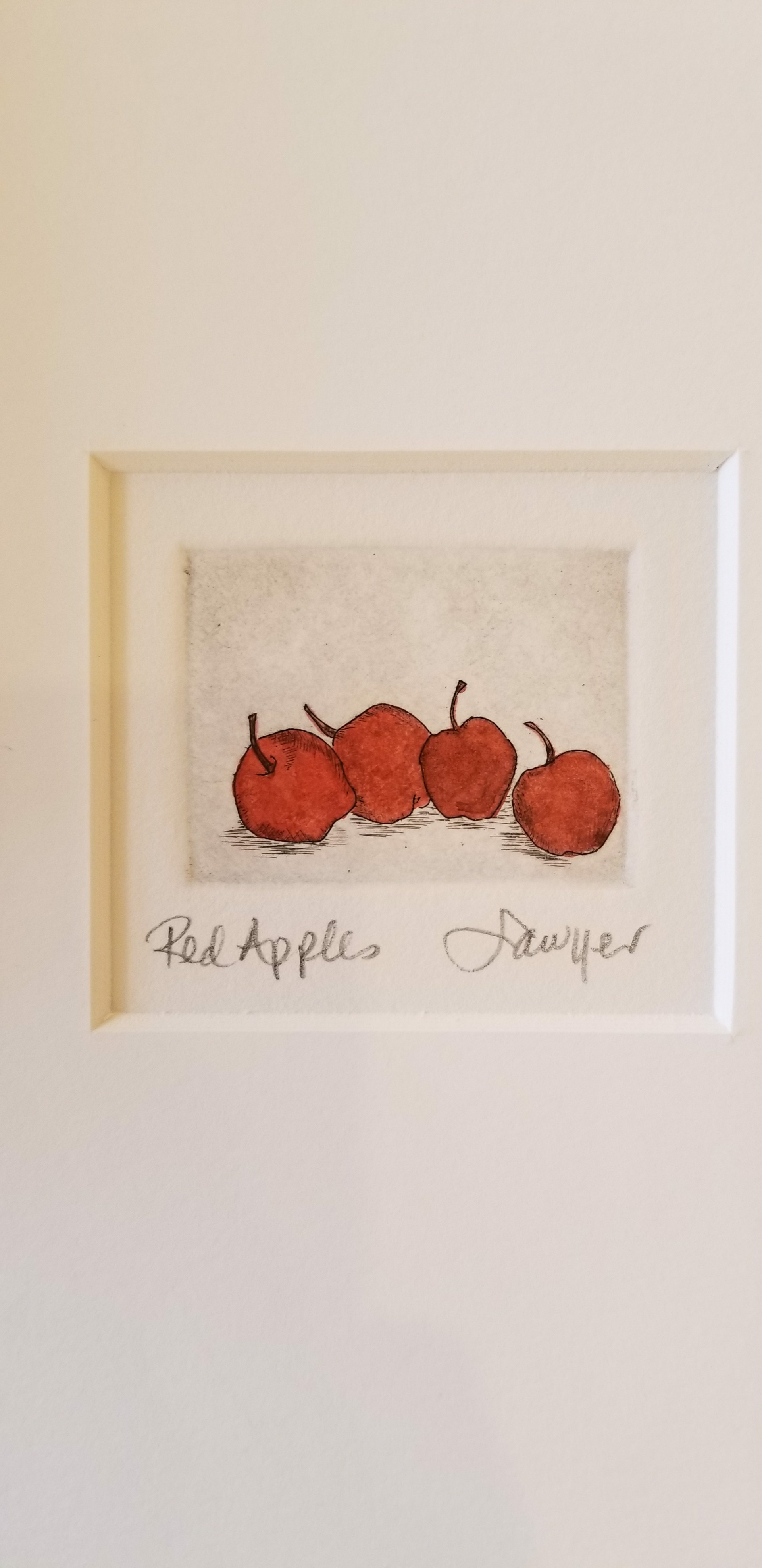 Red Apples (unframed) by Anne Sawyer