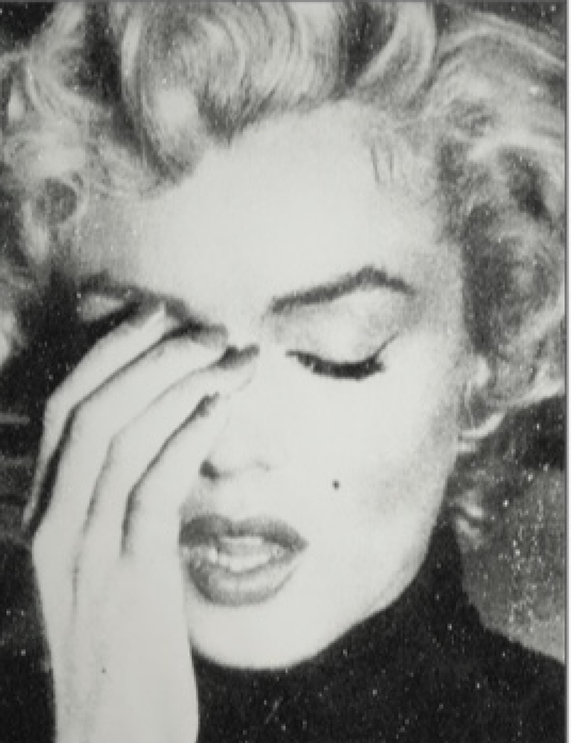 Crying Marilyn Smoke White by Russell Young