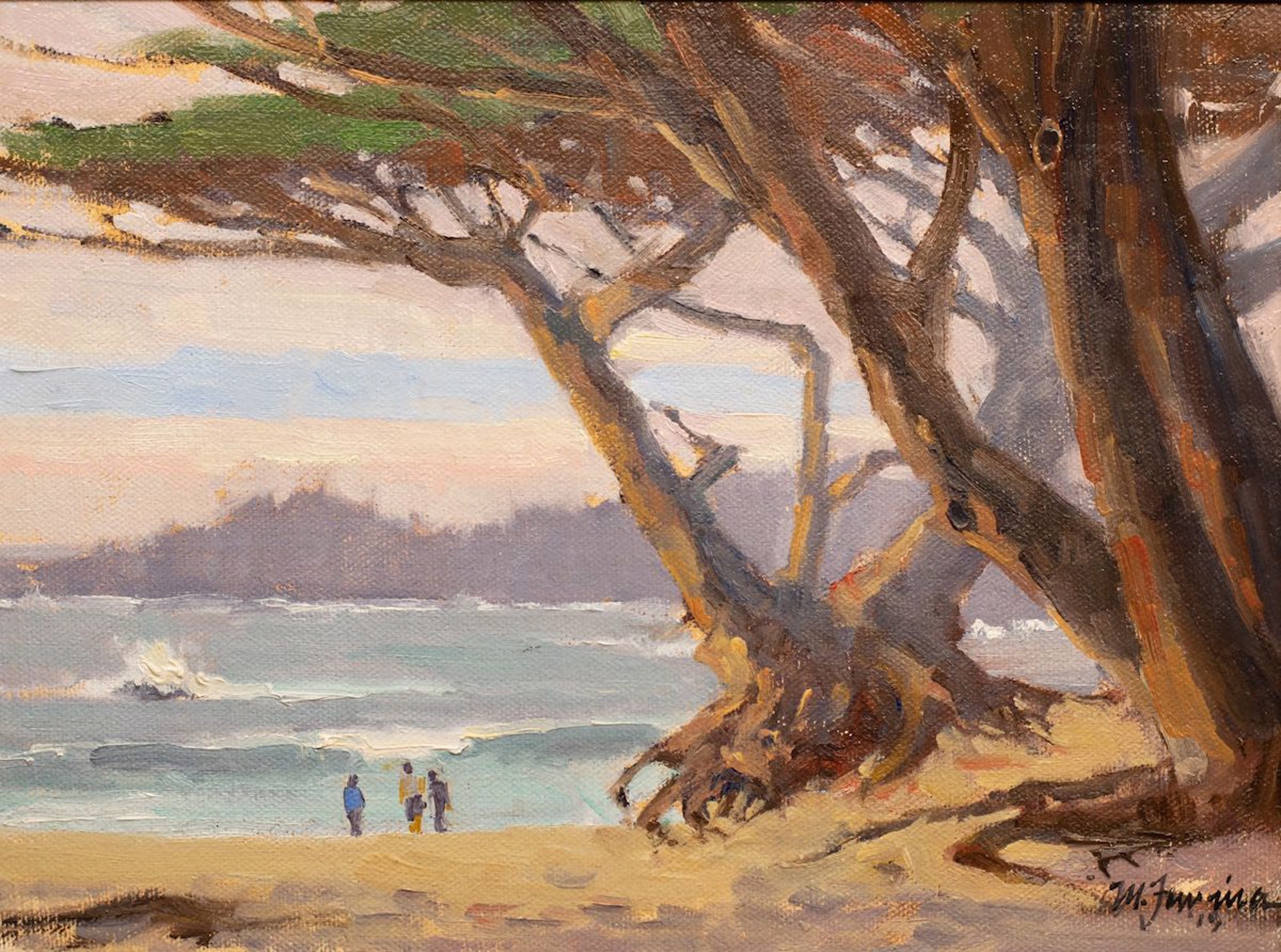 Carmel Beach Cypress by Mark Farina