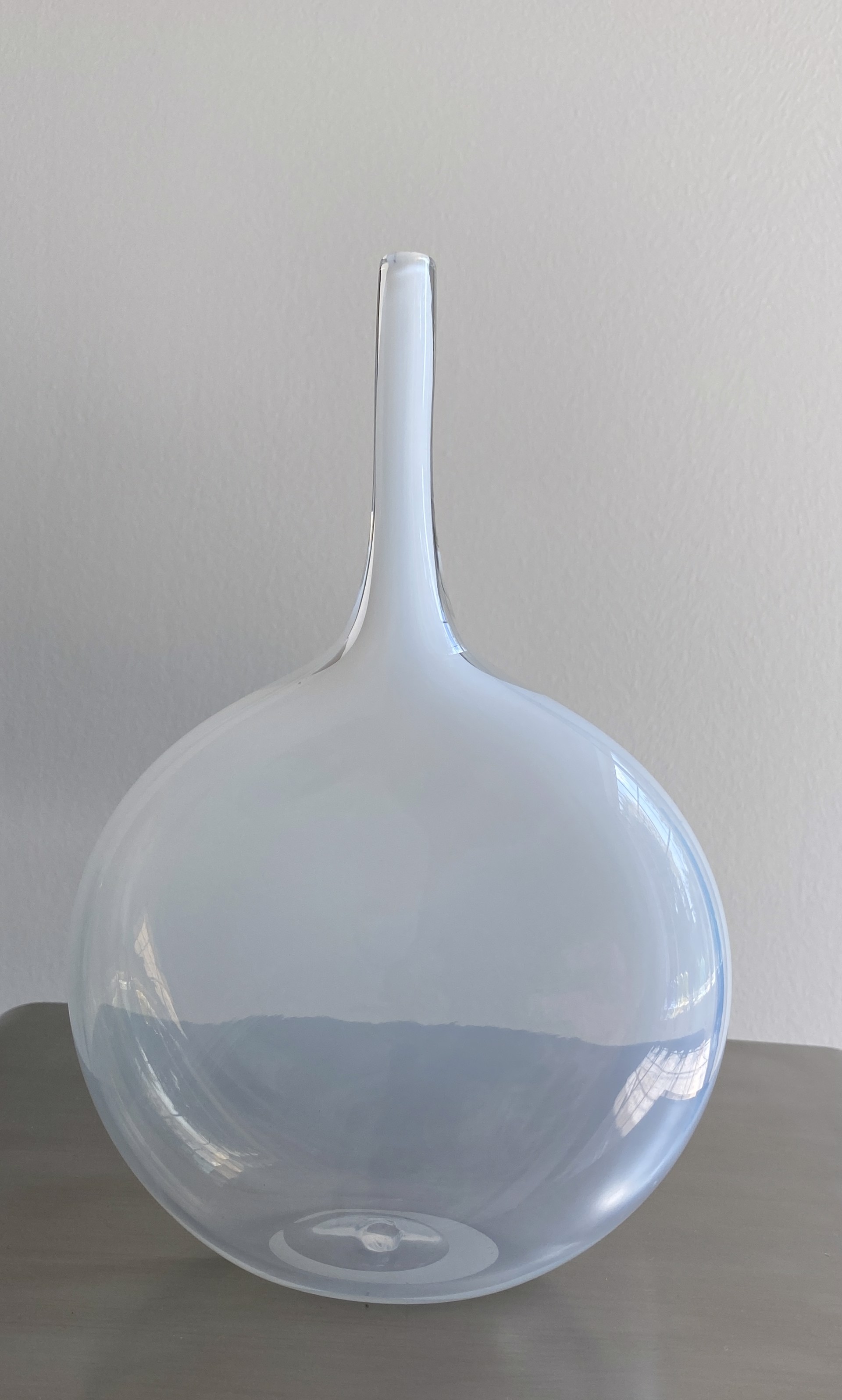 Small Lecca Lecca Flat Bottle (White) by John Geci