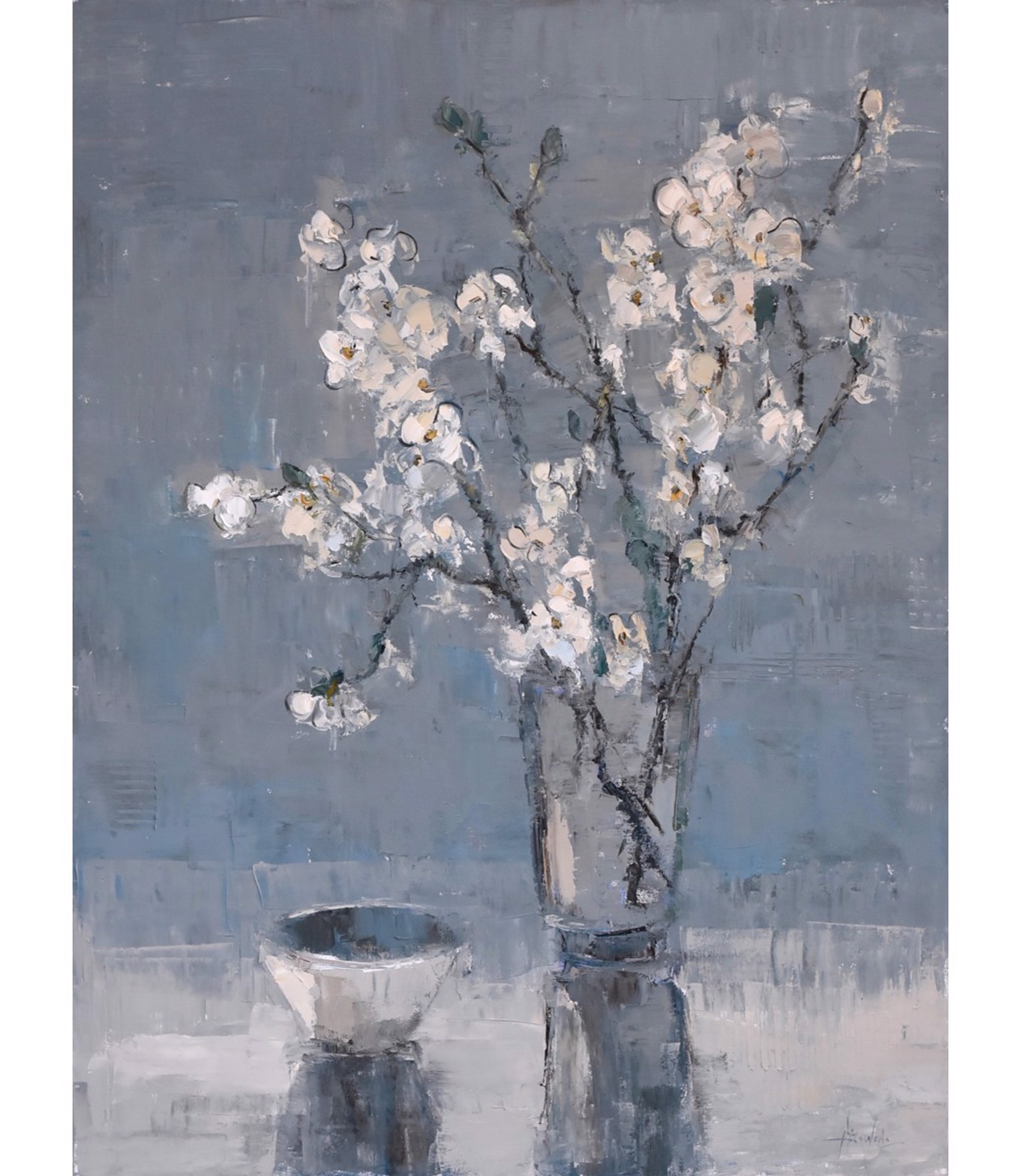 Spring Branches and Bowl by Barbara Flowers