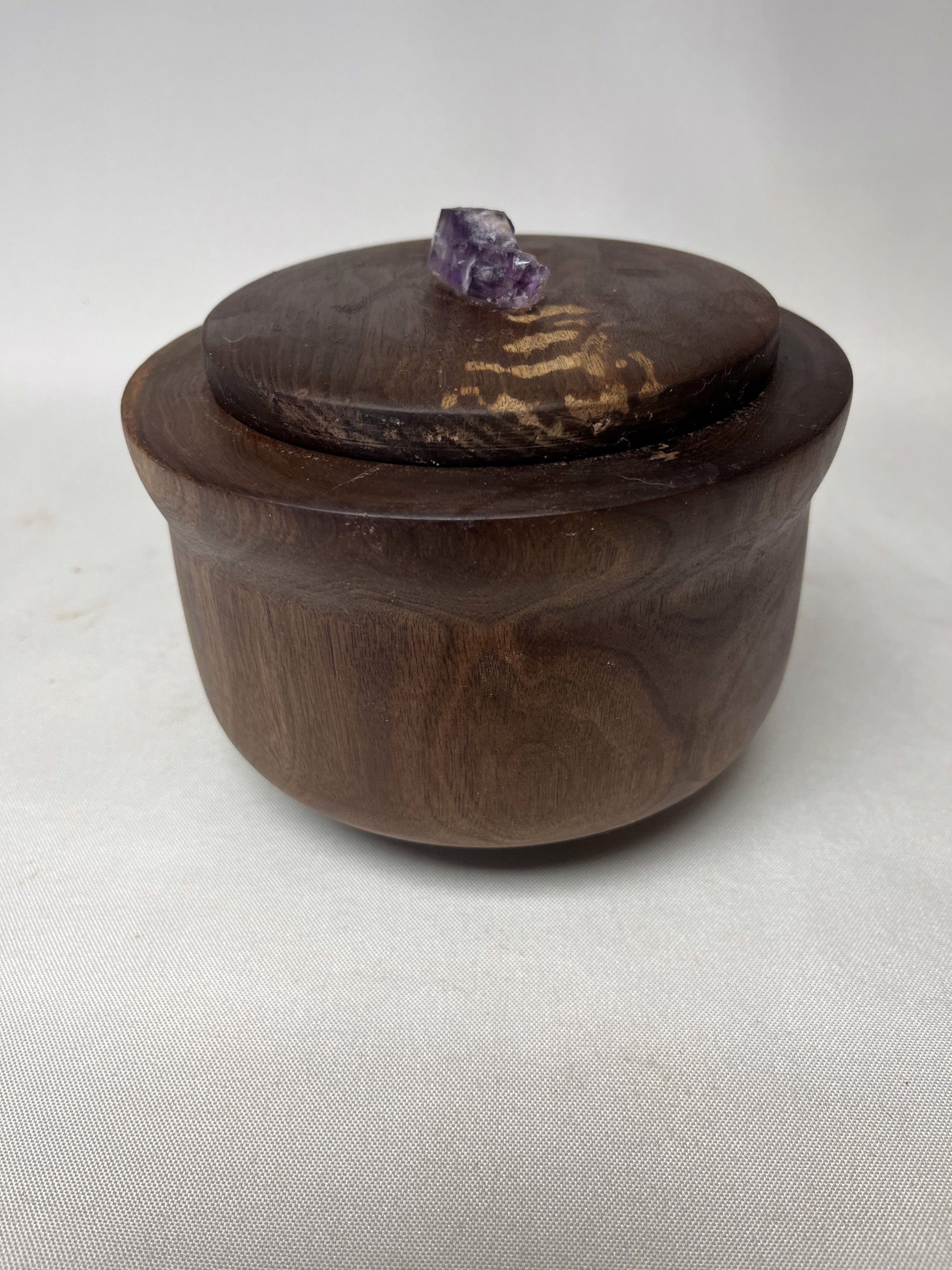 Turned Wood Jar W/Lid #22-41 by Rick Squires