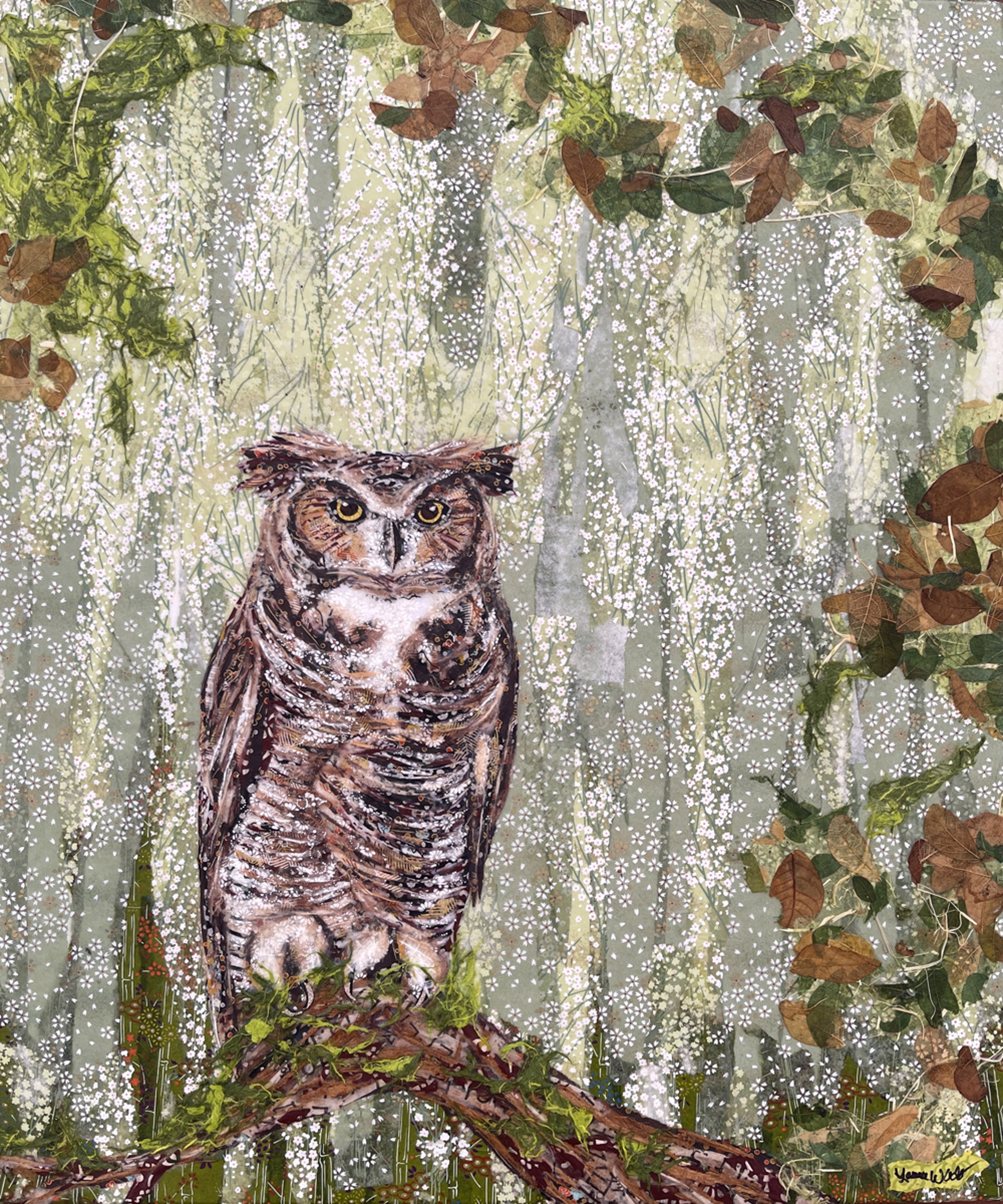 Great Horned Owl-SOLD! by Laura Adams