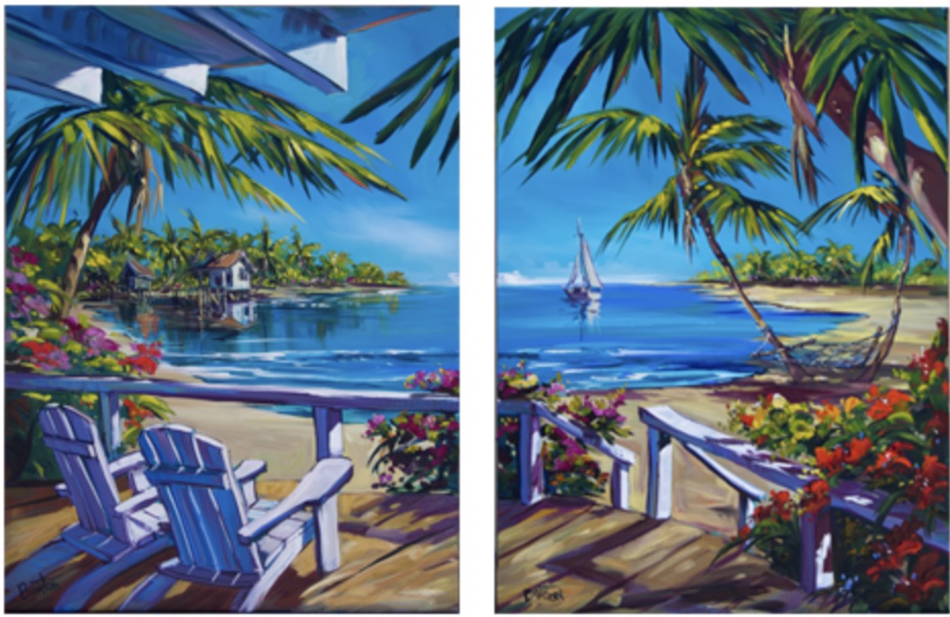 Anchored - Diptych by Steve Barton