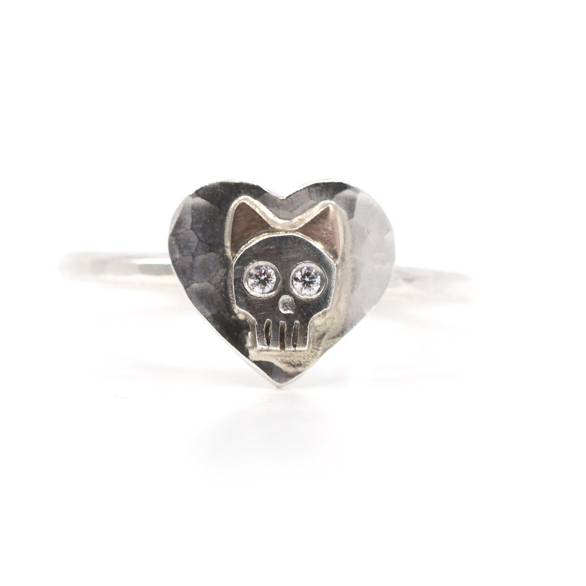 Kitty Heart Ring (Size 6) by Susan Elnora