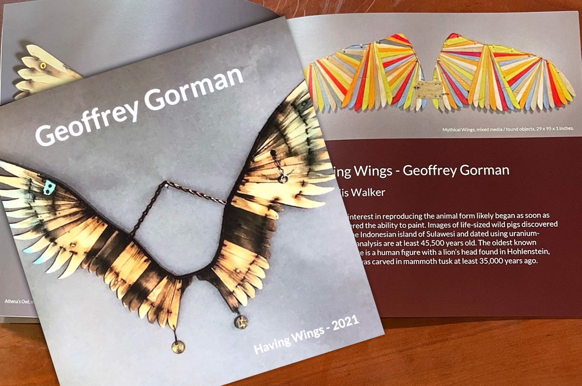 Geoffrey Gorman, Having Wings catalog by Geoffrey Gorman