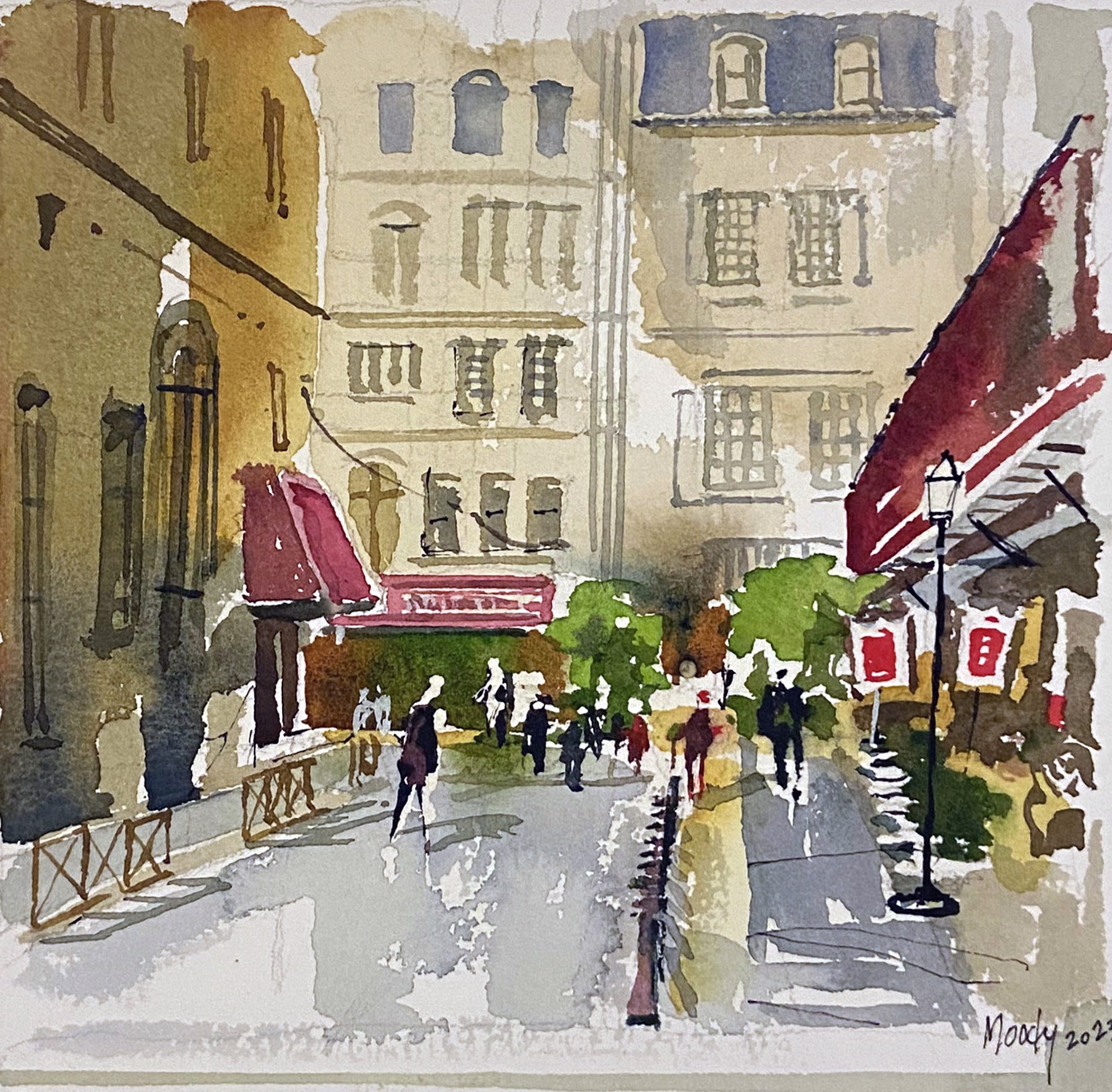Paris Street Scene by Bob Moody
