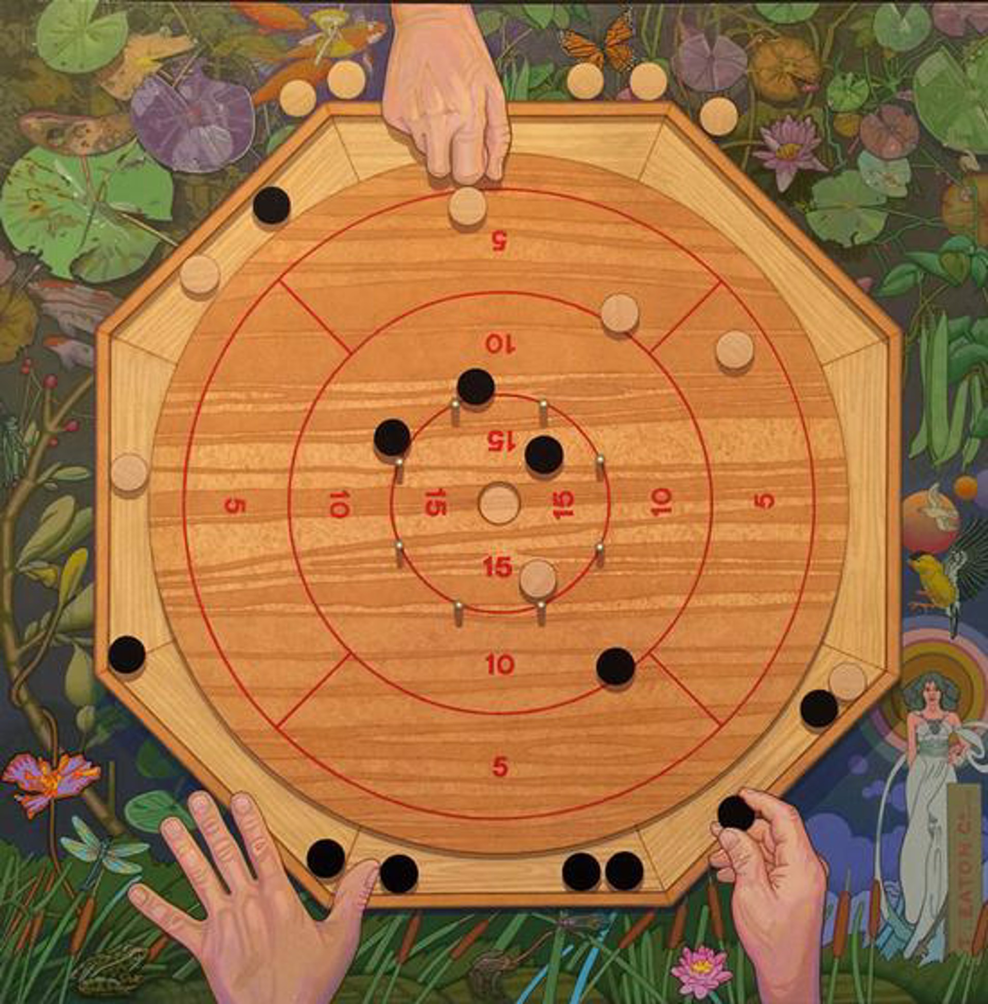 Crokinole by Luther Pokrant