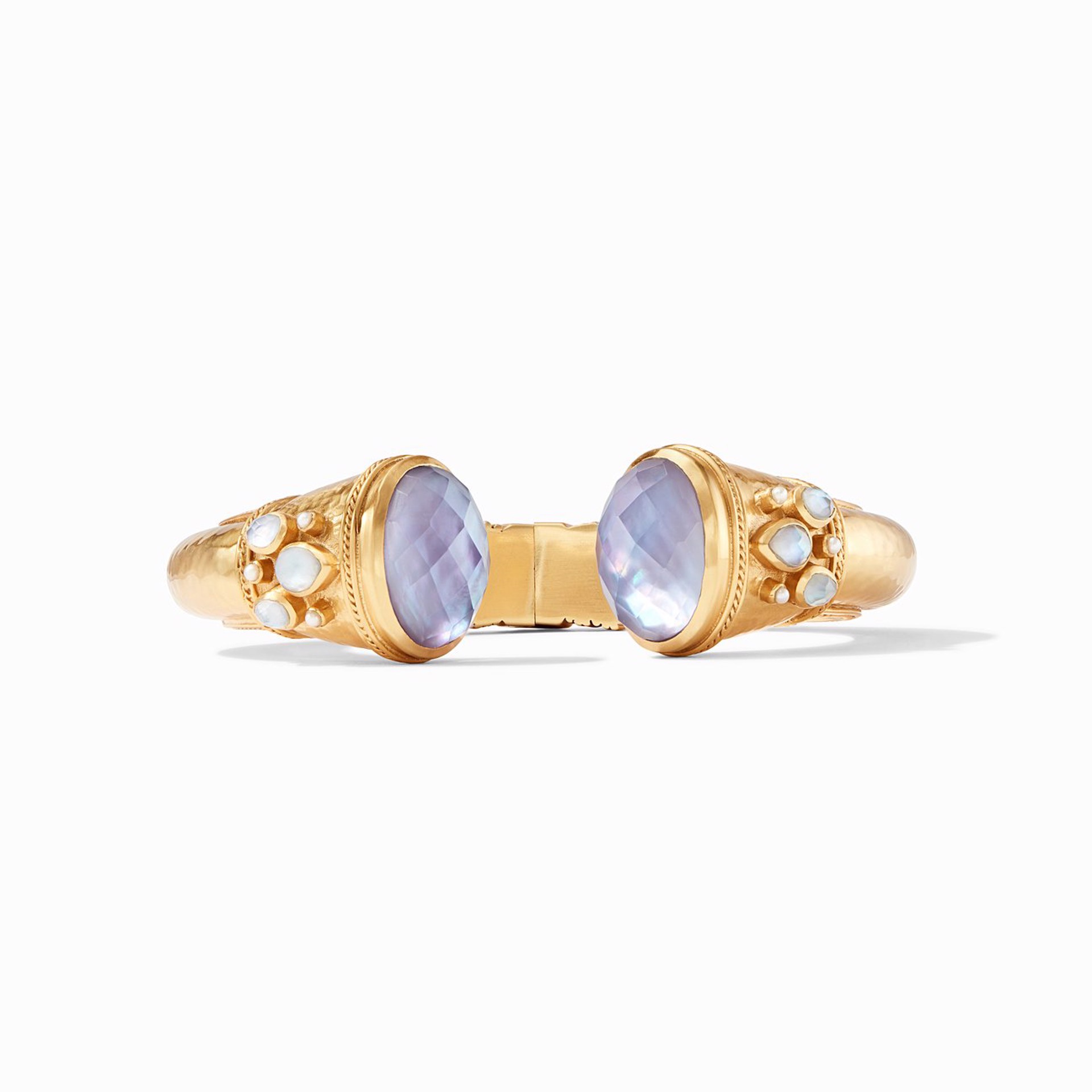 Cannes Hinge Cuff - Iridescent Lavender by Julie Vos