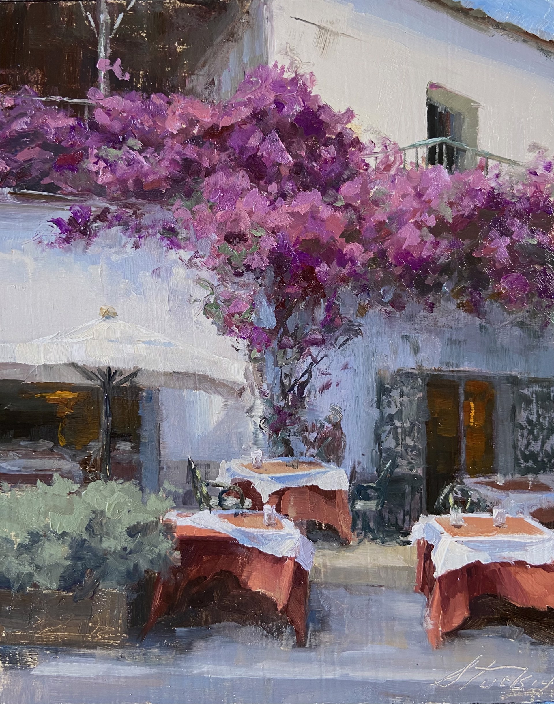 Cafe in Italy by Kyle Stuckey
