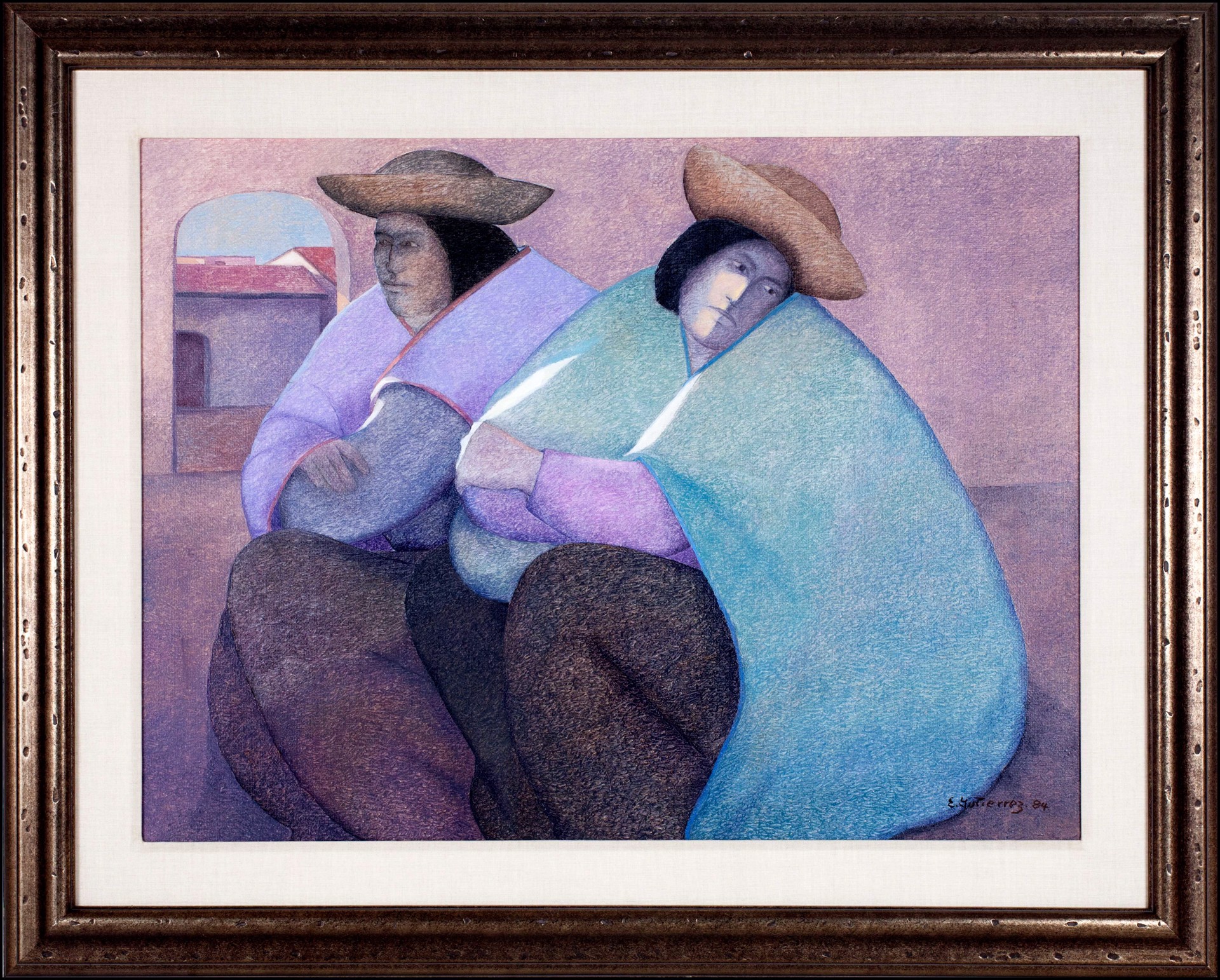 Two Women Resting by Ernesto Gutierrez