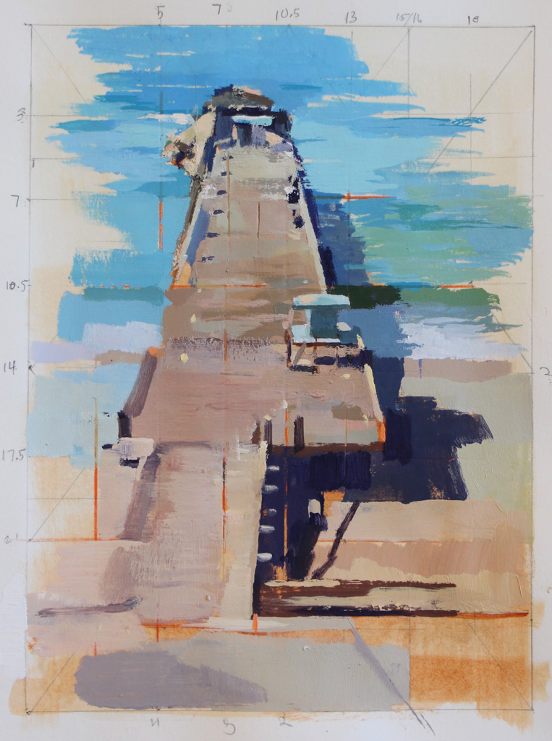Study for Seacliff Pier by Ryan Reynolds