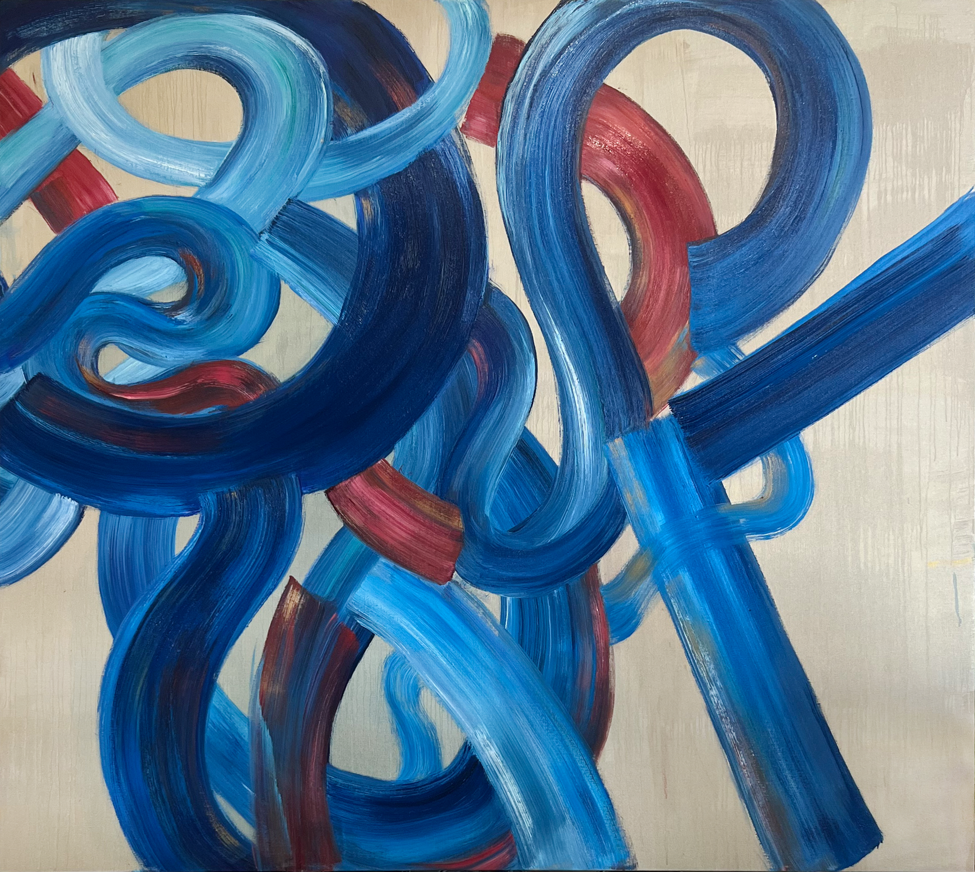 Blue Tracing #2 by Sydney Yeager