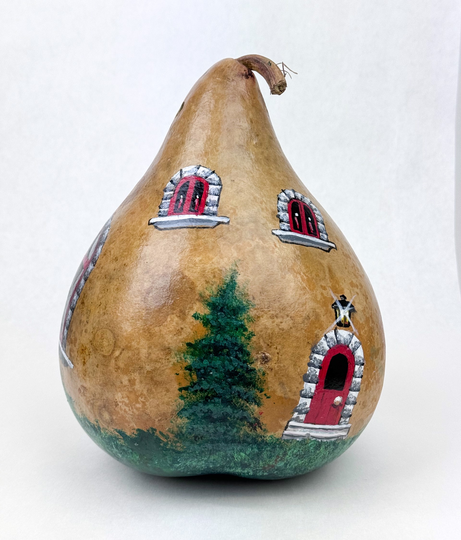 Home for the Holidays (gourd birdhouse) by Mike Knox