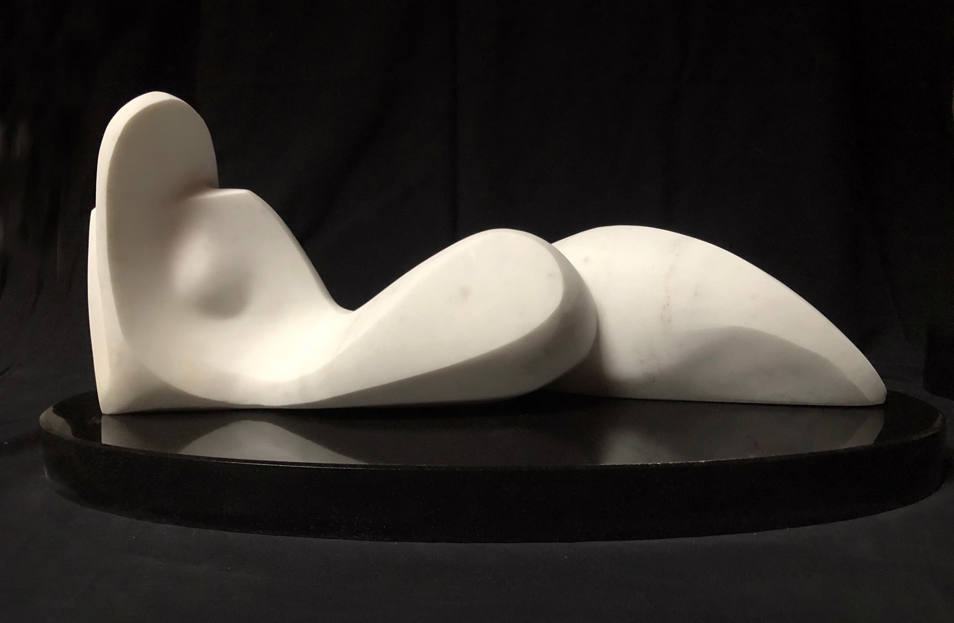 Reclining Figure (43" commission of inventory 500) by Steven Lustig