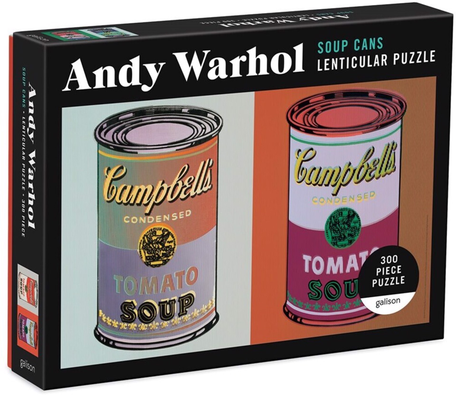 Andy Warhol Soup Cans 300 Piece Lenticular Puzzle by Andy Warhol