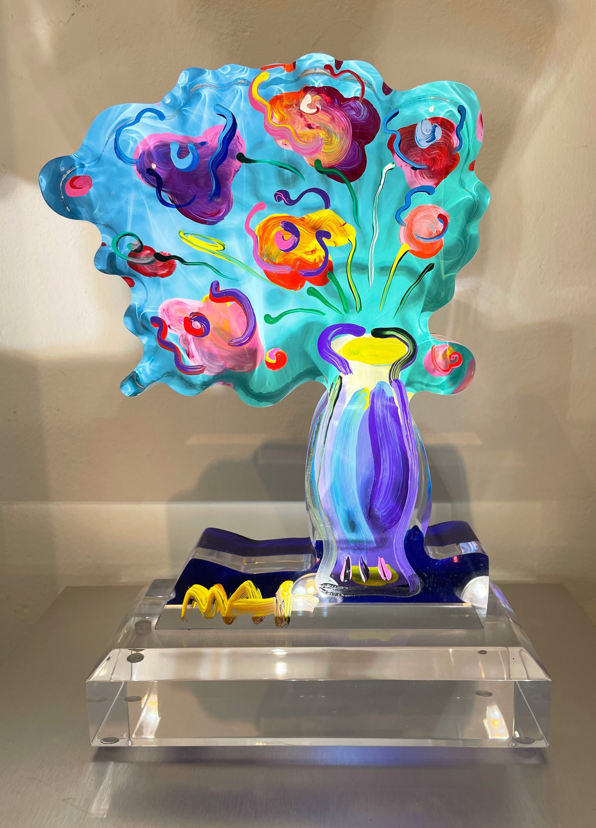 Vase of Flowers (Blue) by Peter Max