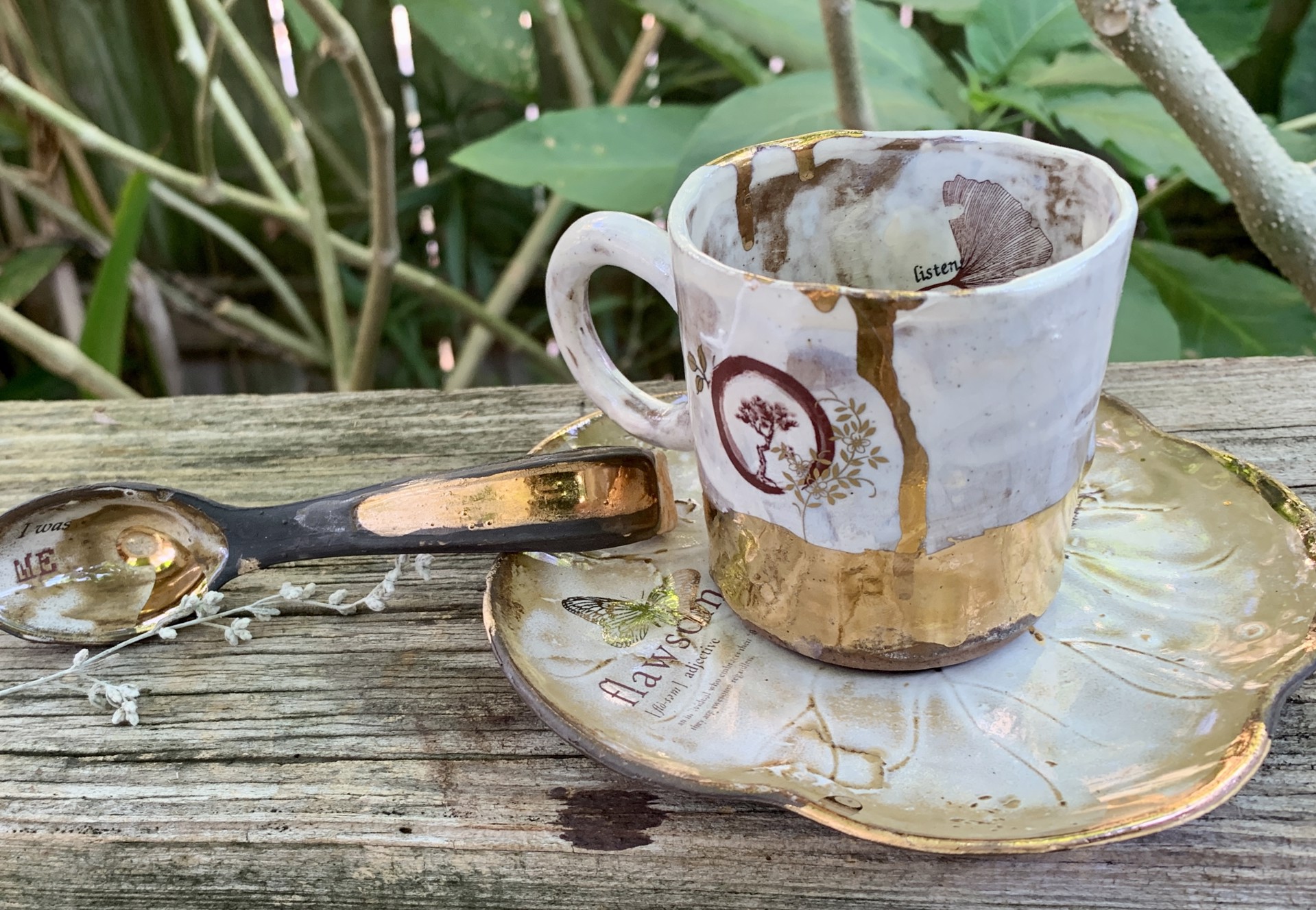 Cup, Saucer, Spoon by Therese Knowles
