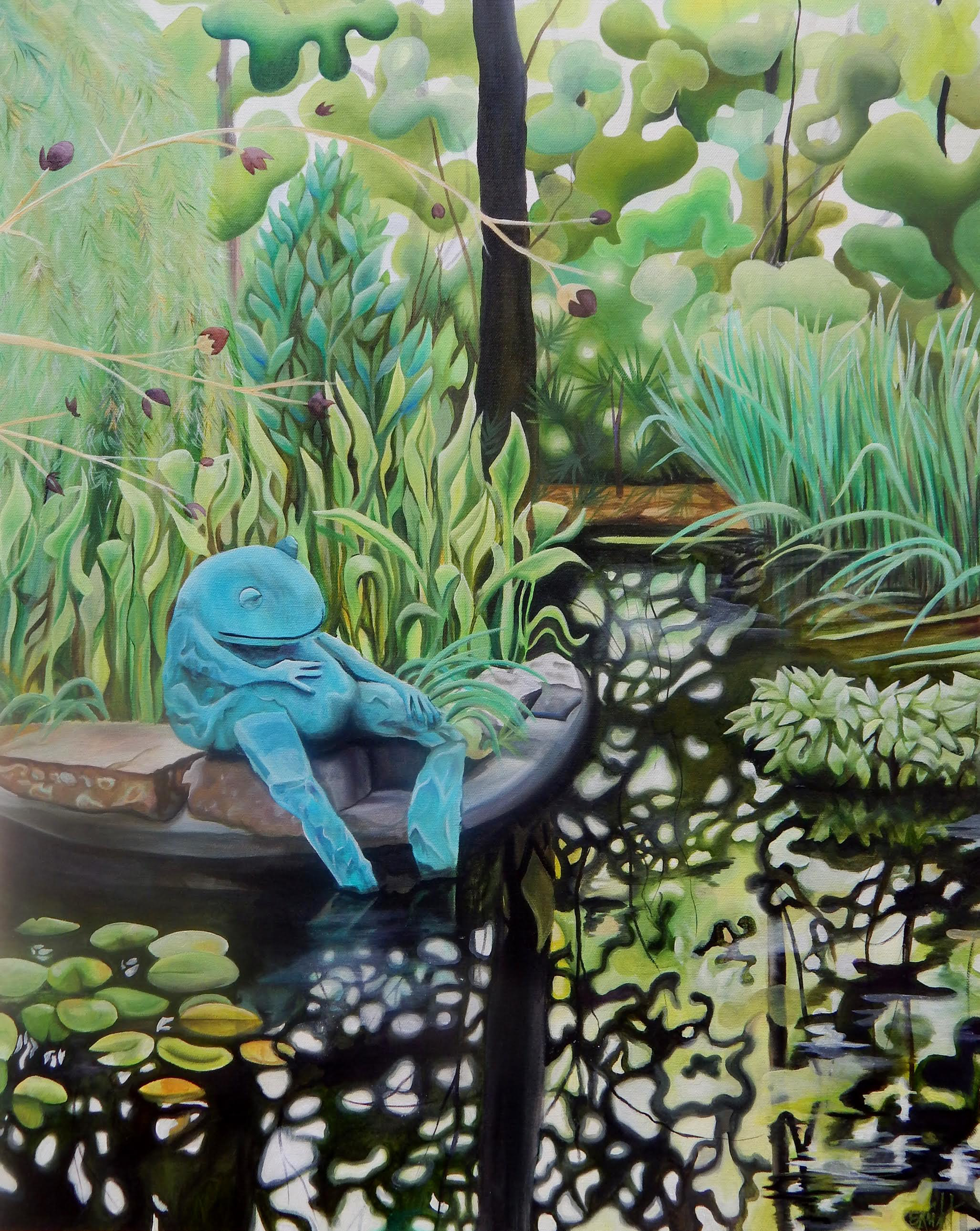 Atlanta Botanical Garden Frog Pond #1 by Emma Knight