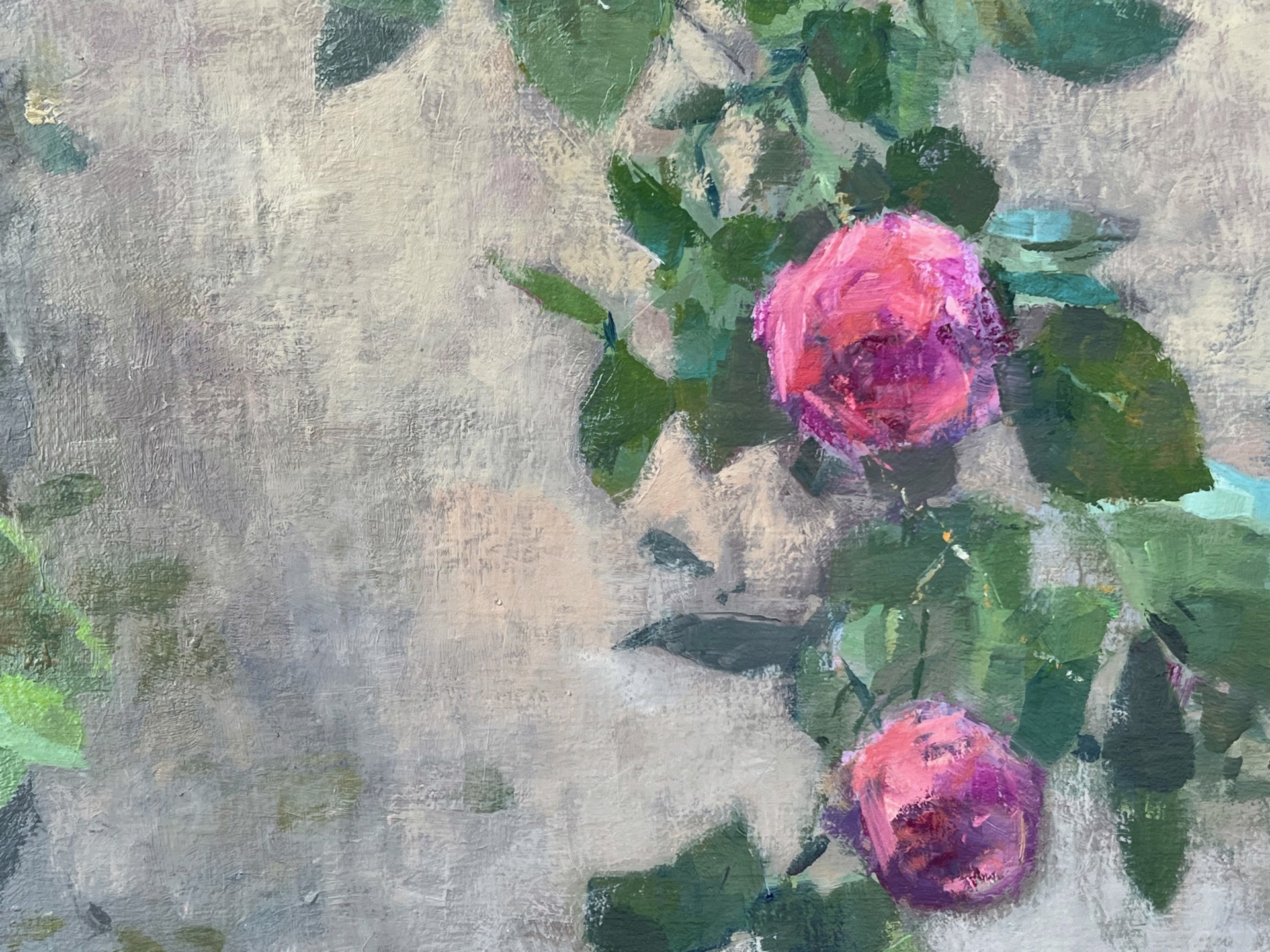Roses in the Garden by Mathieu Weemaels
