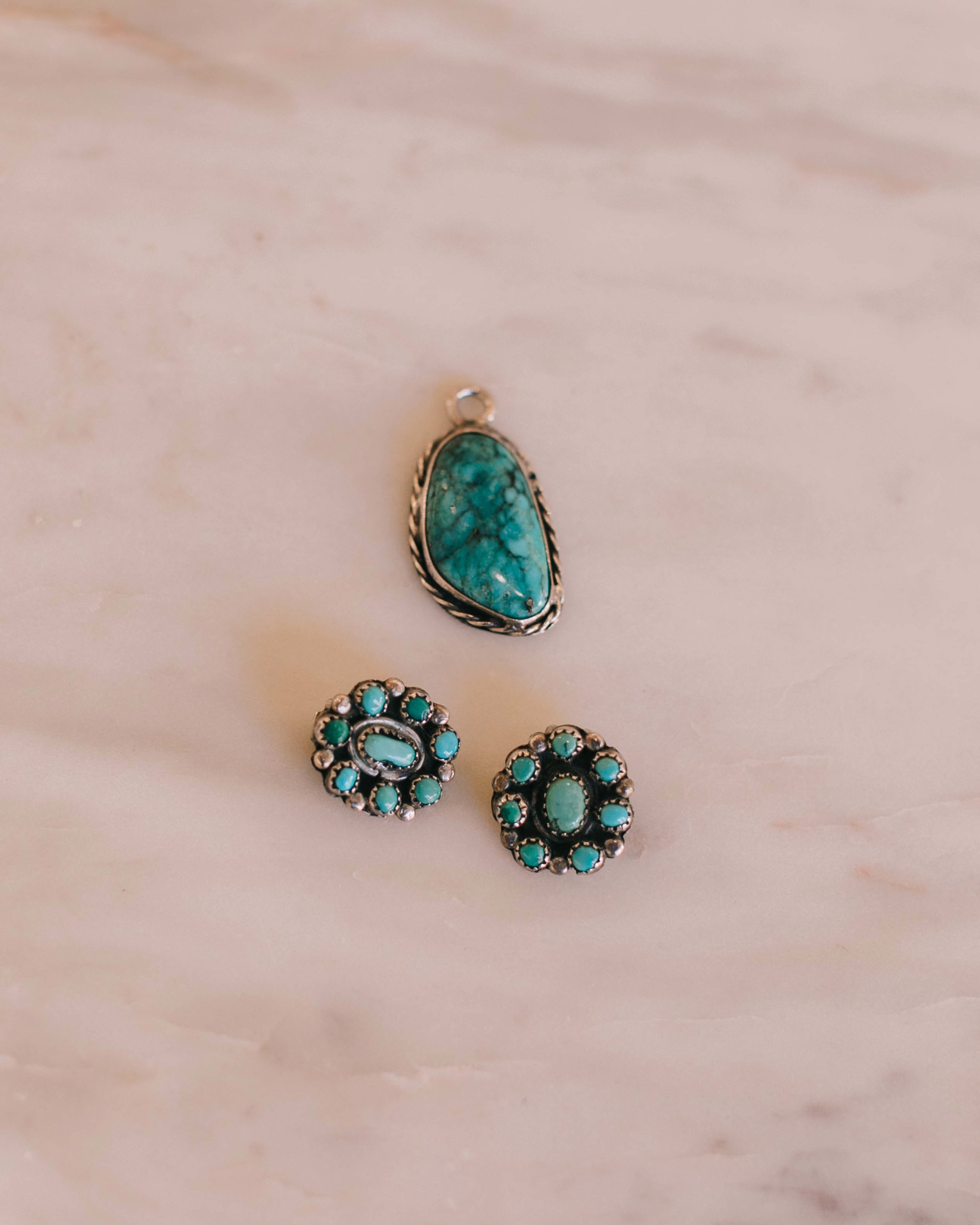 Turquoise Clip Earrings #11 by Richard Hendricks