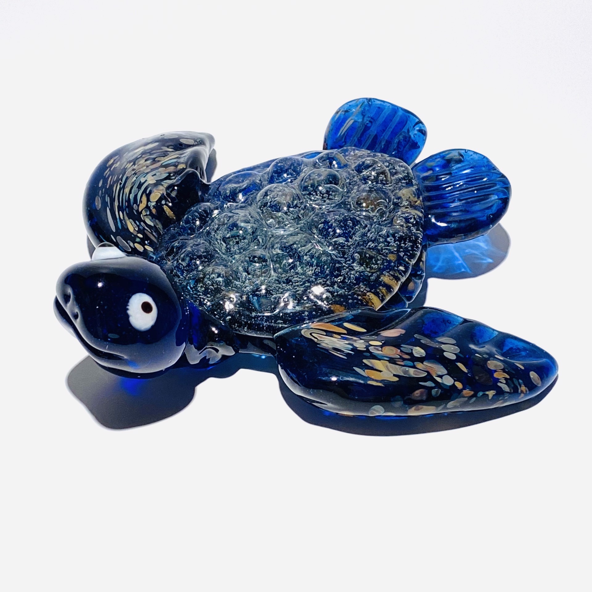 Turtle-Bubbles And Blue, JG4 by John Glass