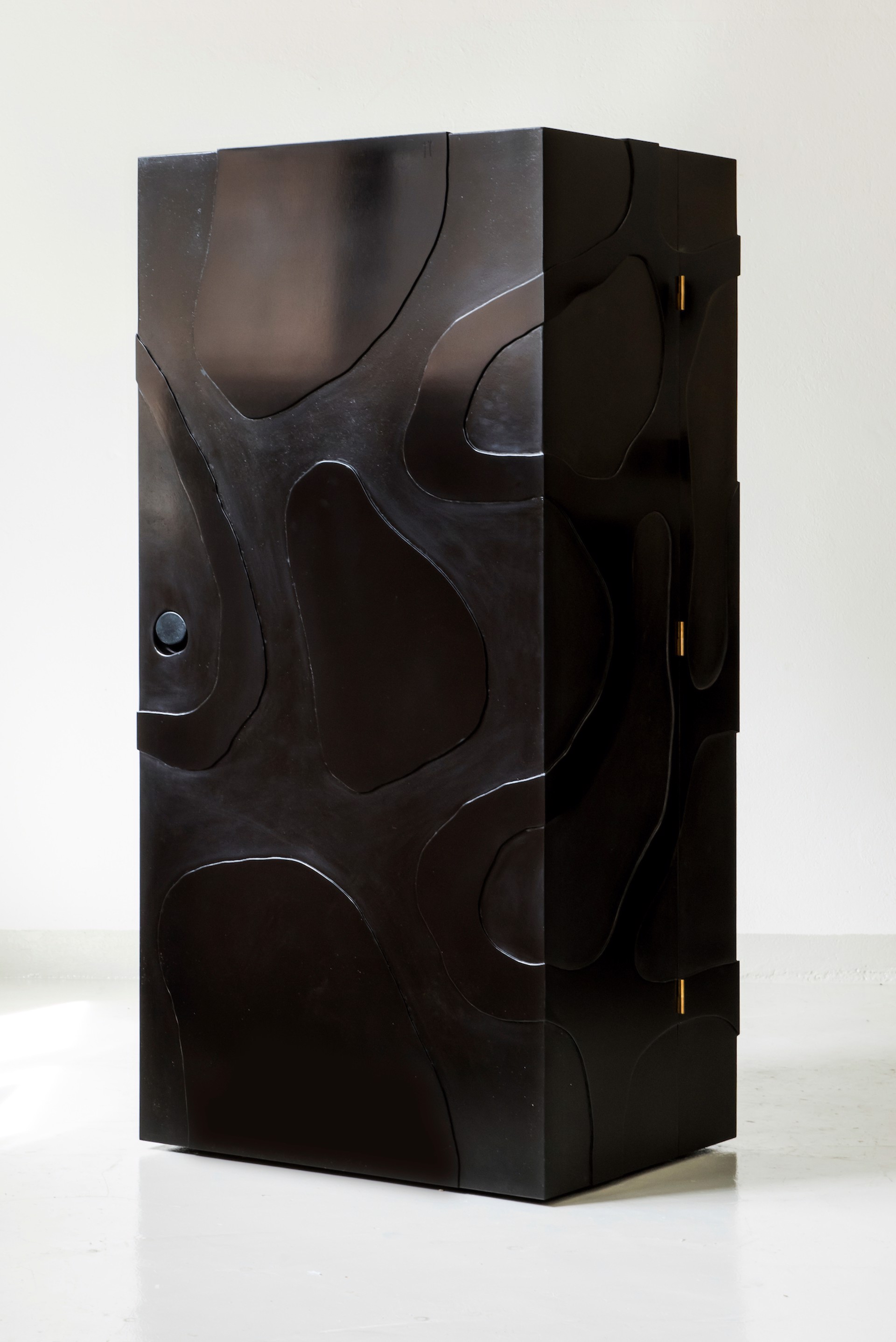 "Meanders" Cabinet with Desk  by Jacques Jarrige