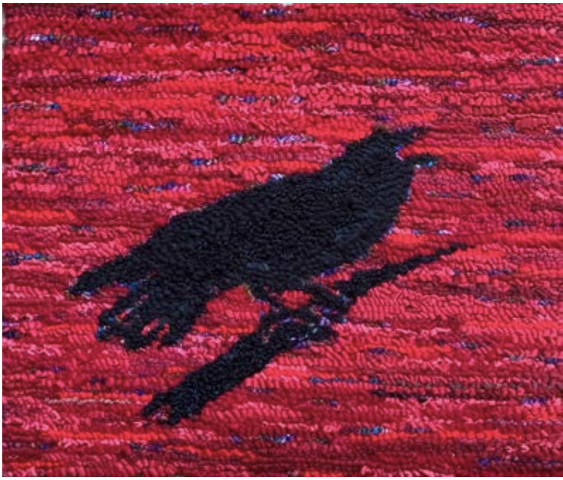 Crow Pillow 1 by Linda Smith