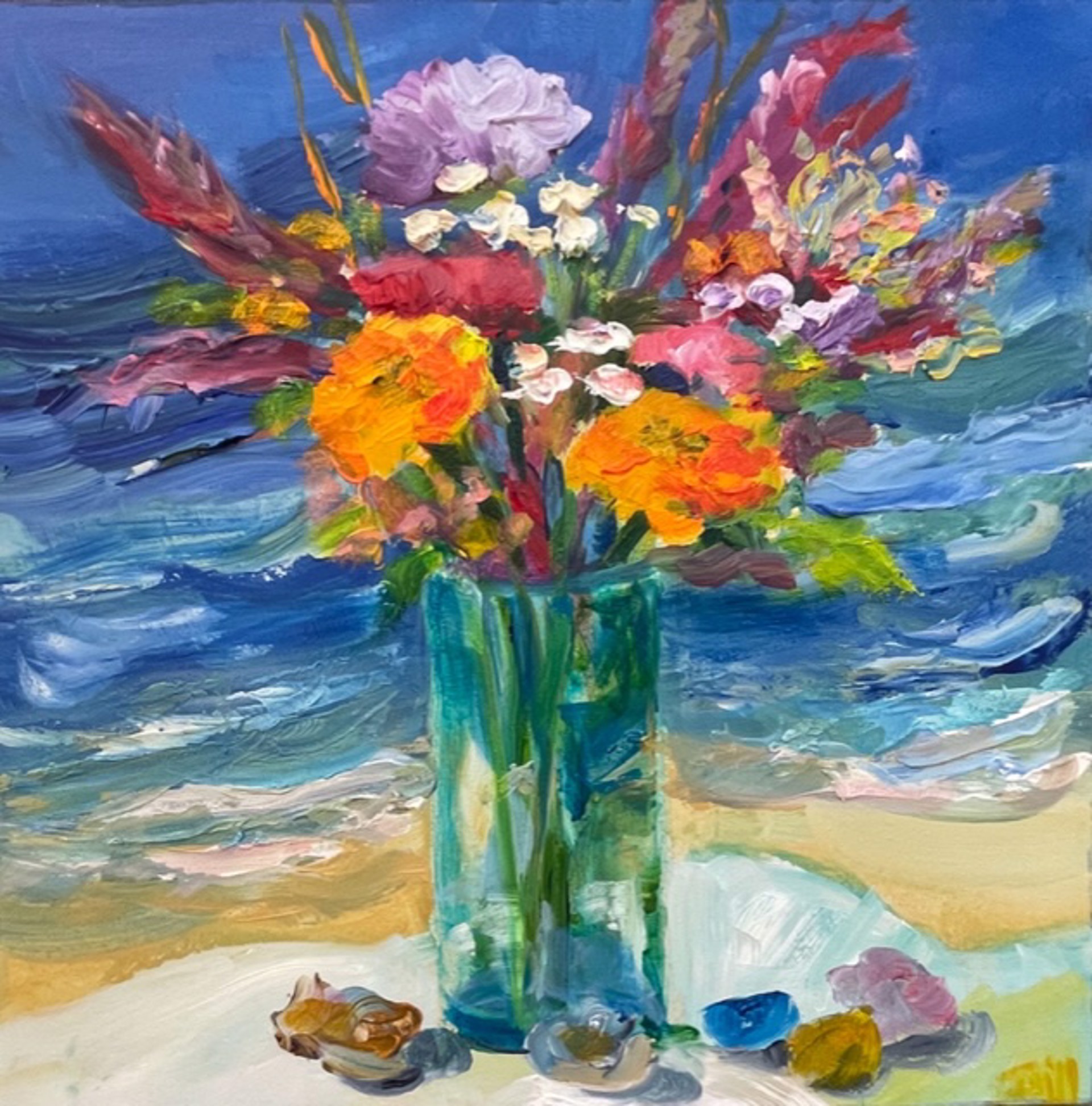 Flowers at the Beach by Kristen Dill