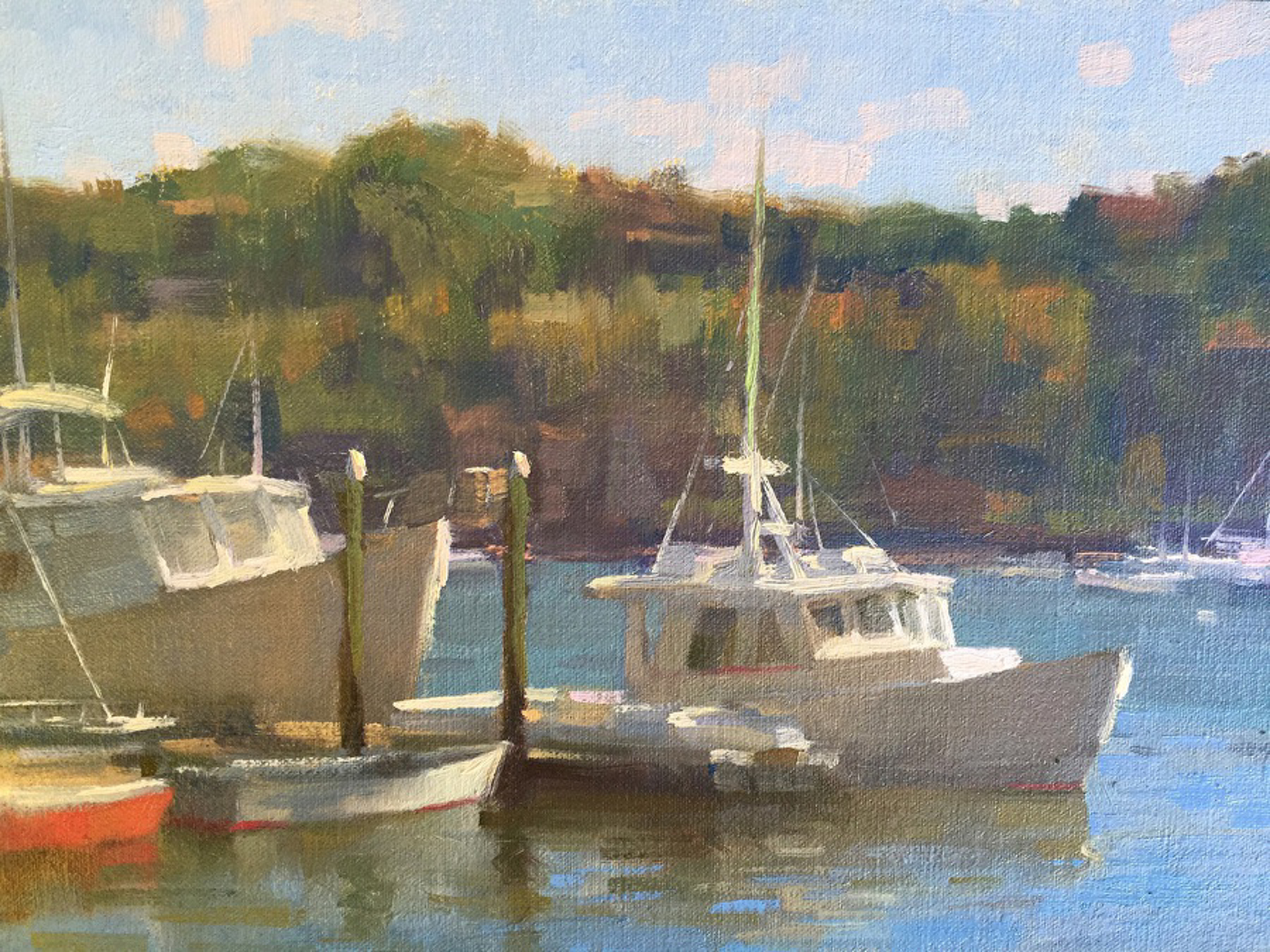 Harbor Boats by Chuck Marshall