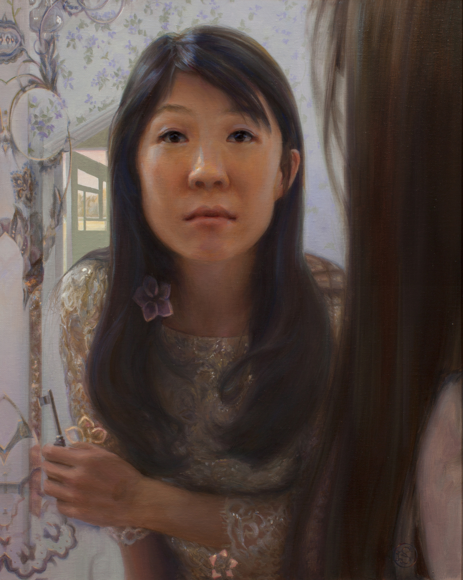 Self Portrait in Mirror by Kate Sammons