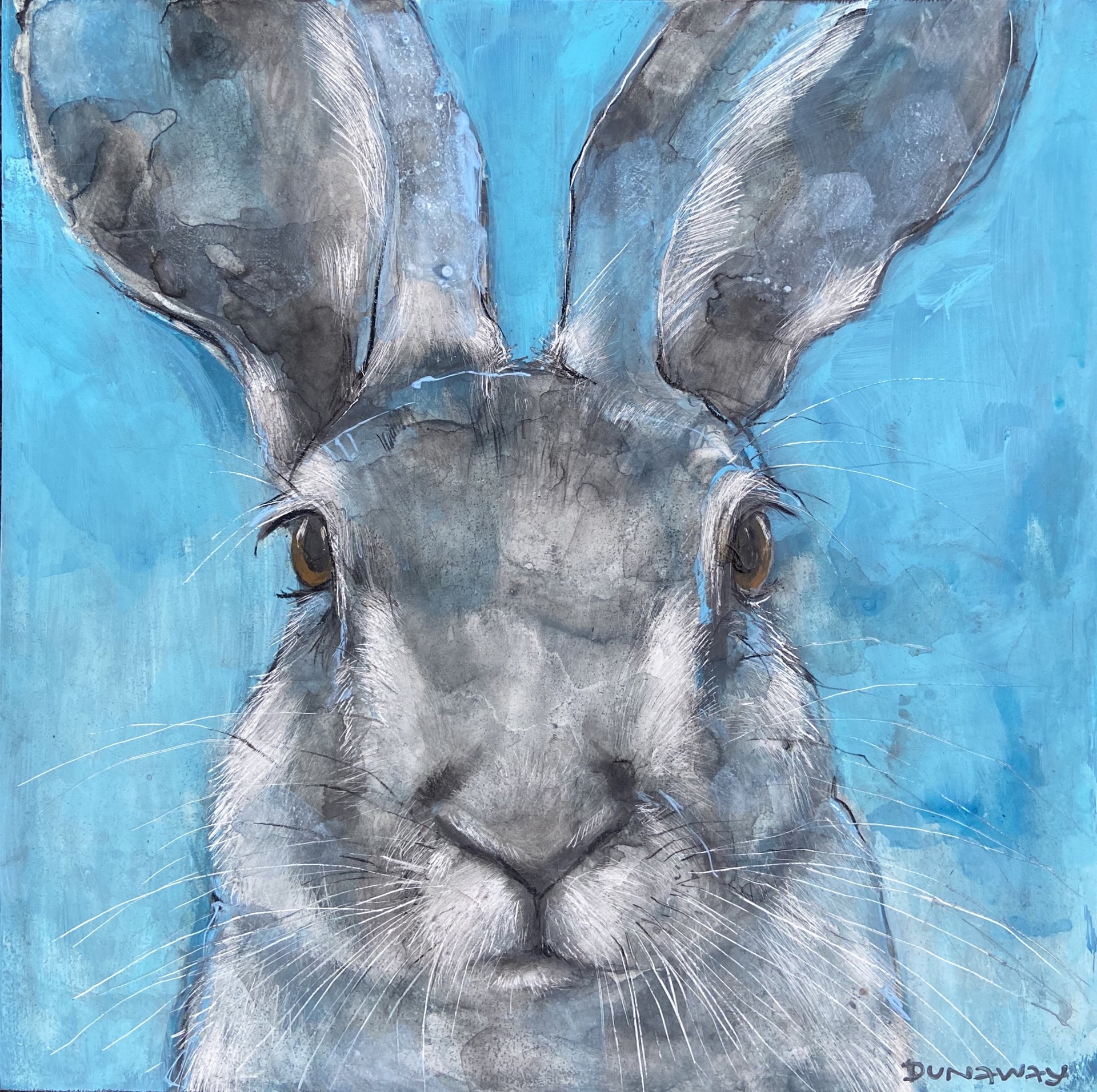 Blue Hare Knows by Claire Dunaway Cyr
