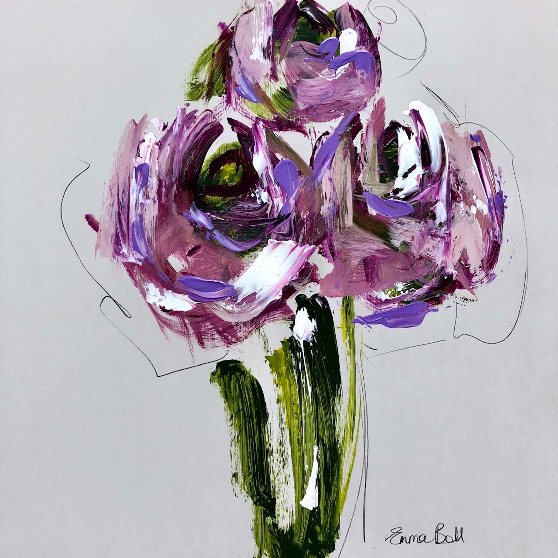 Lilac Roses I by Emma Bell