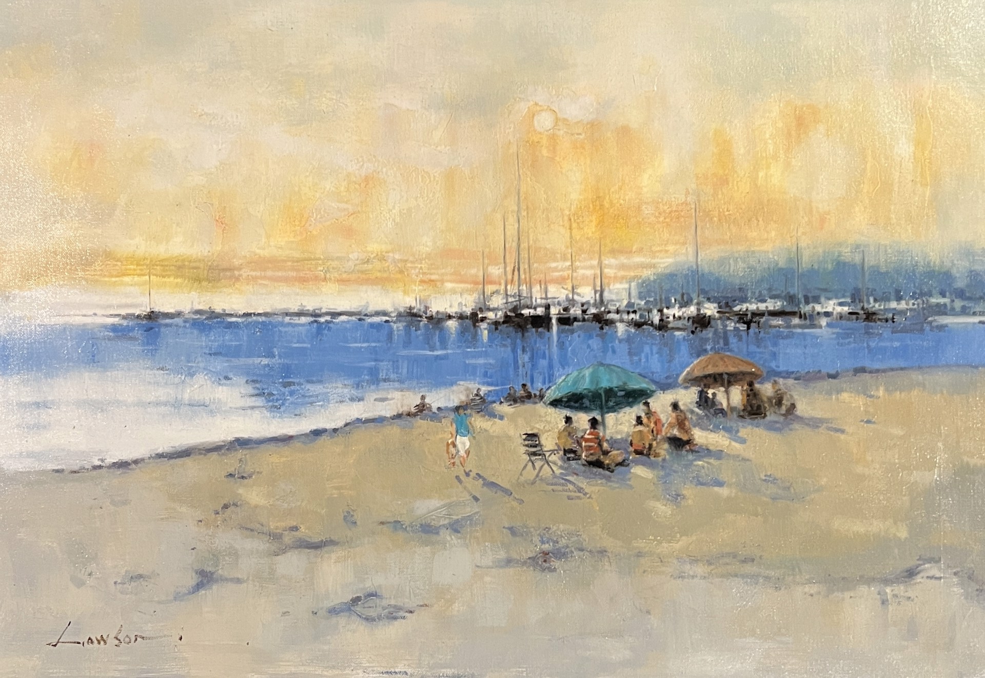 HARBOR BEACH DAY by LAWSON