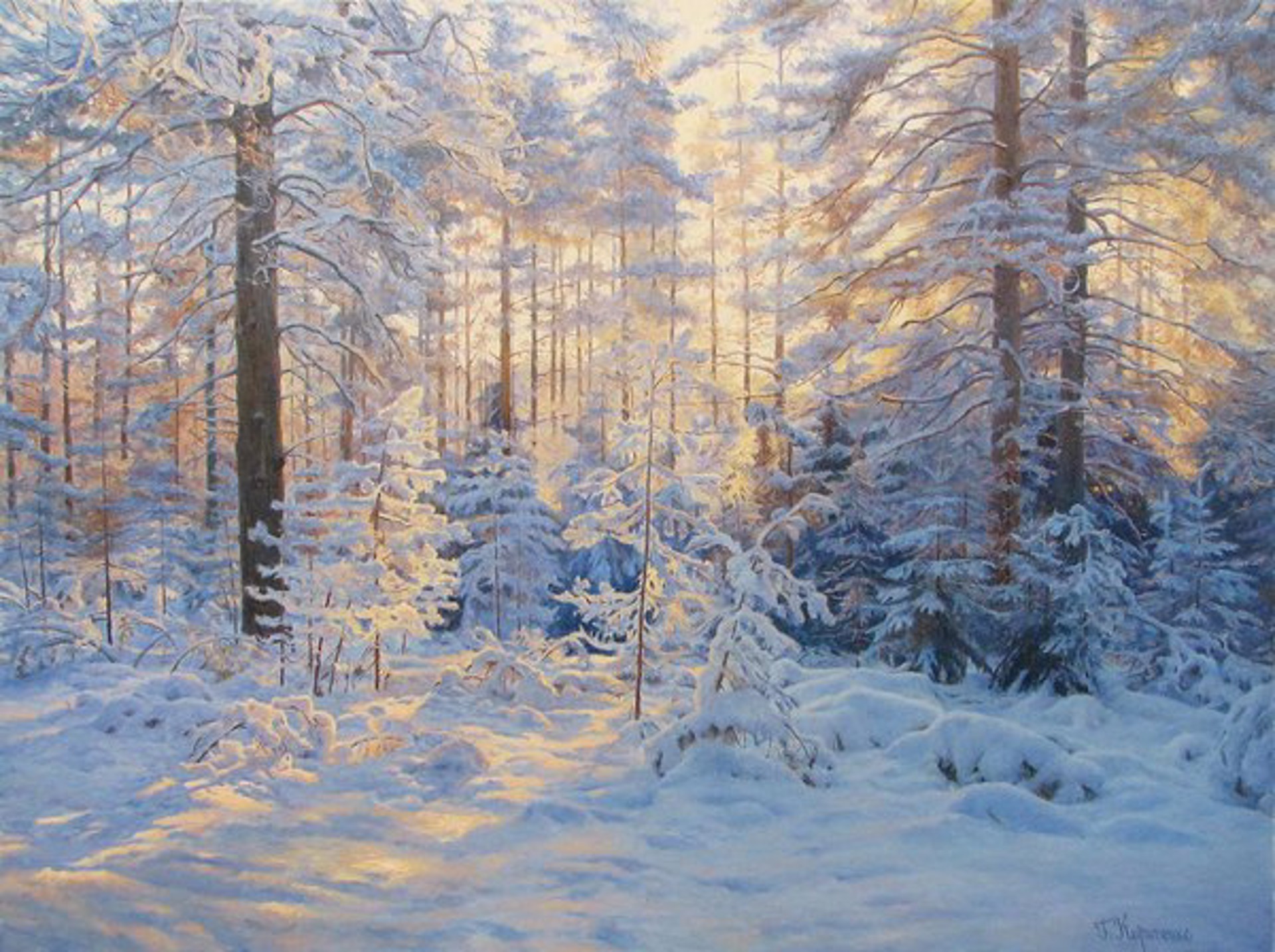 Winter Landscape by Gennadi Kirichenko