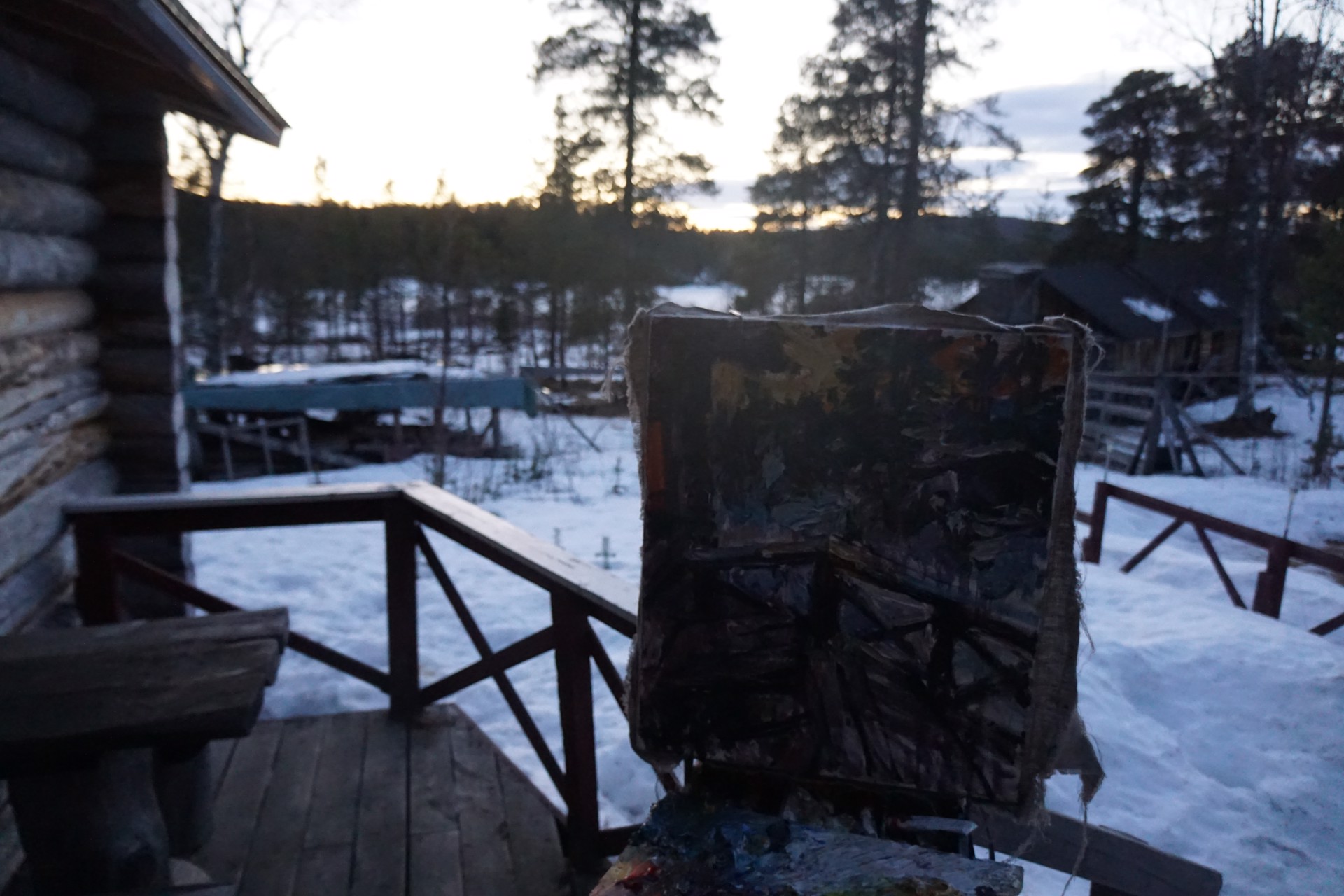 Midnight Sun in Finland (Last Snow) by Ulrich Gleiter